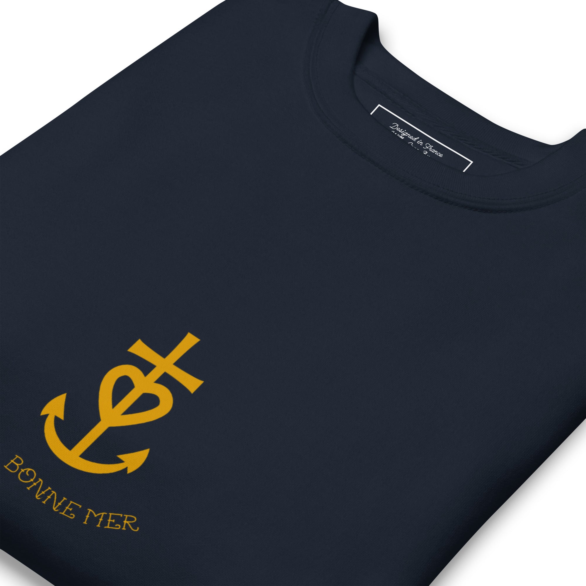 Unisex Premium Sweatshirt Croix de Camargue dorée Oh Bonne mer