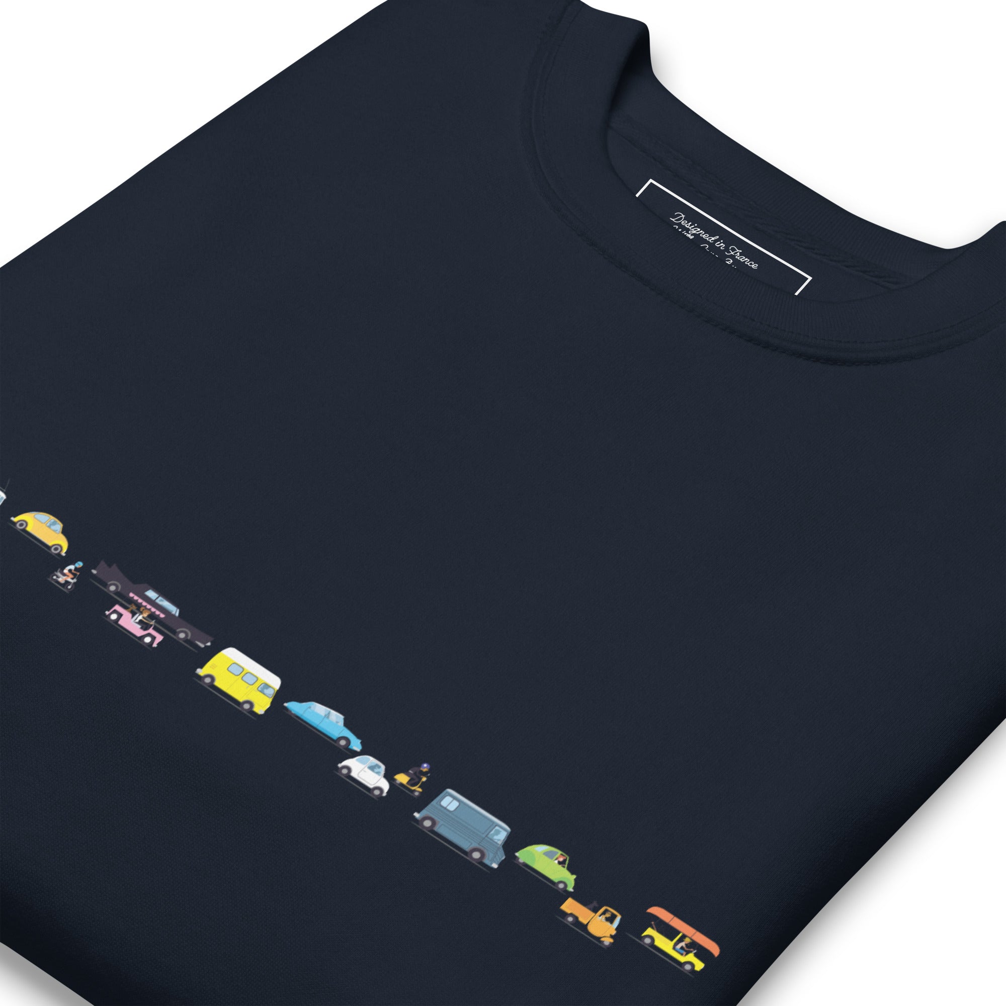 Sweatshirt premium unisexe Vintage Cars Traffic Jam