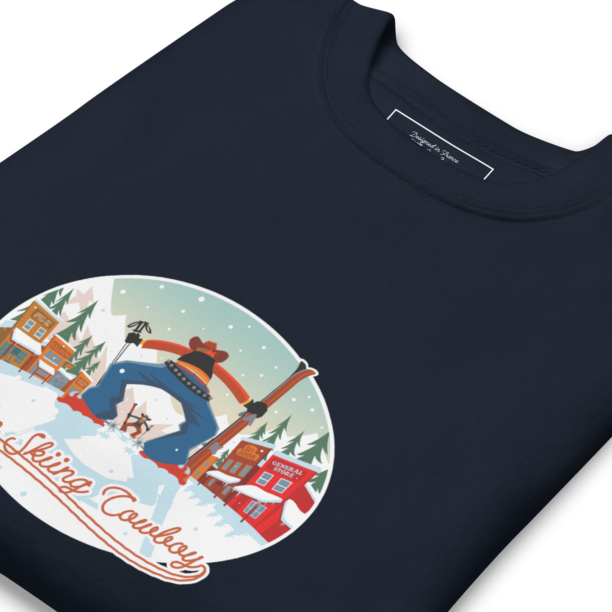 Sweatshirt premium unisexe Ski Fight at OK Corral