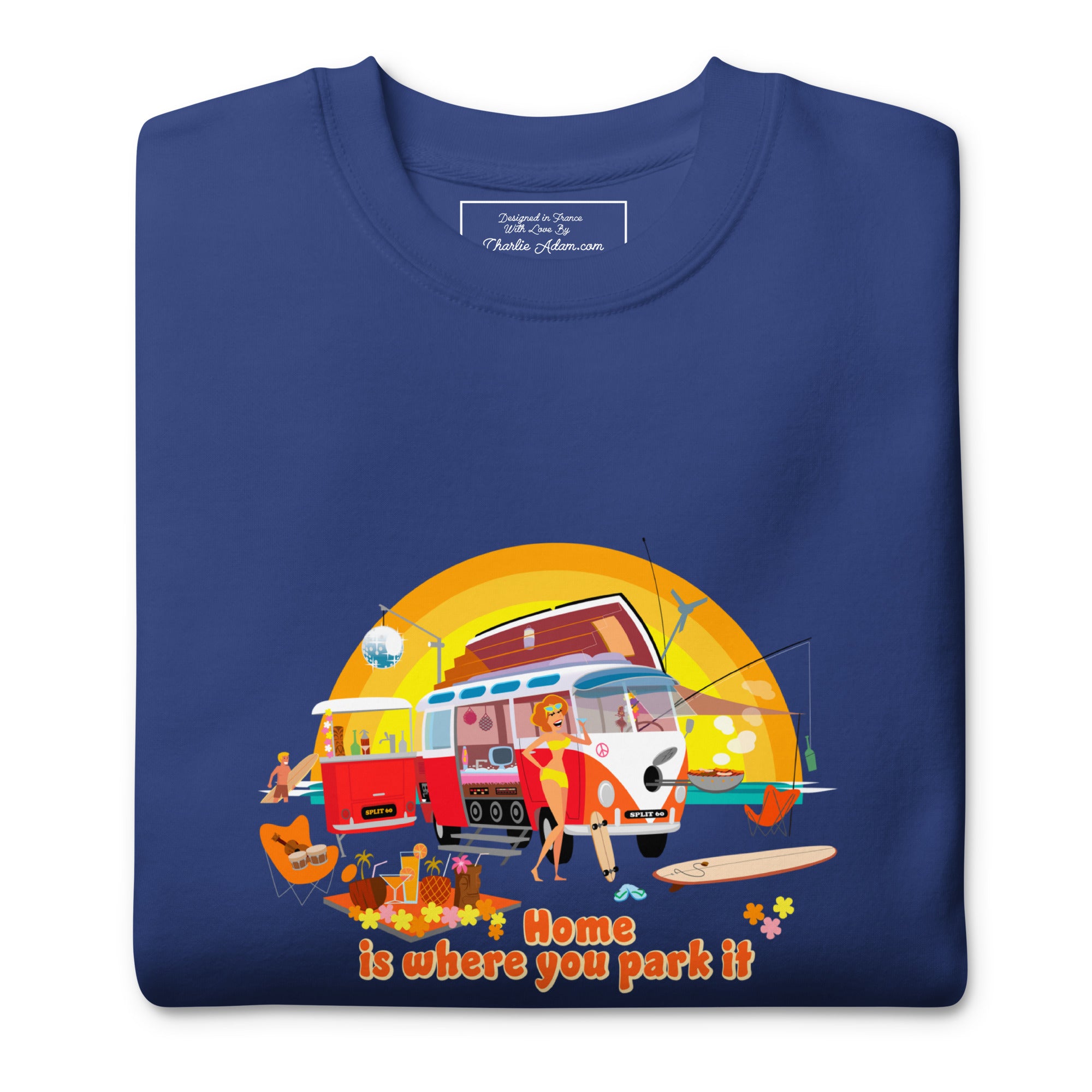 Sweatshirt premium unisexe Ultra Combi Home is where you park it