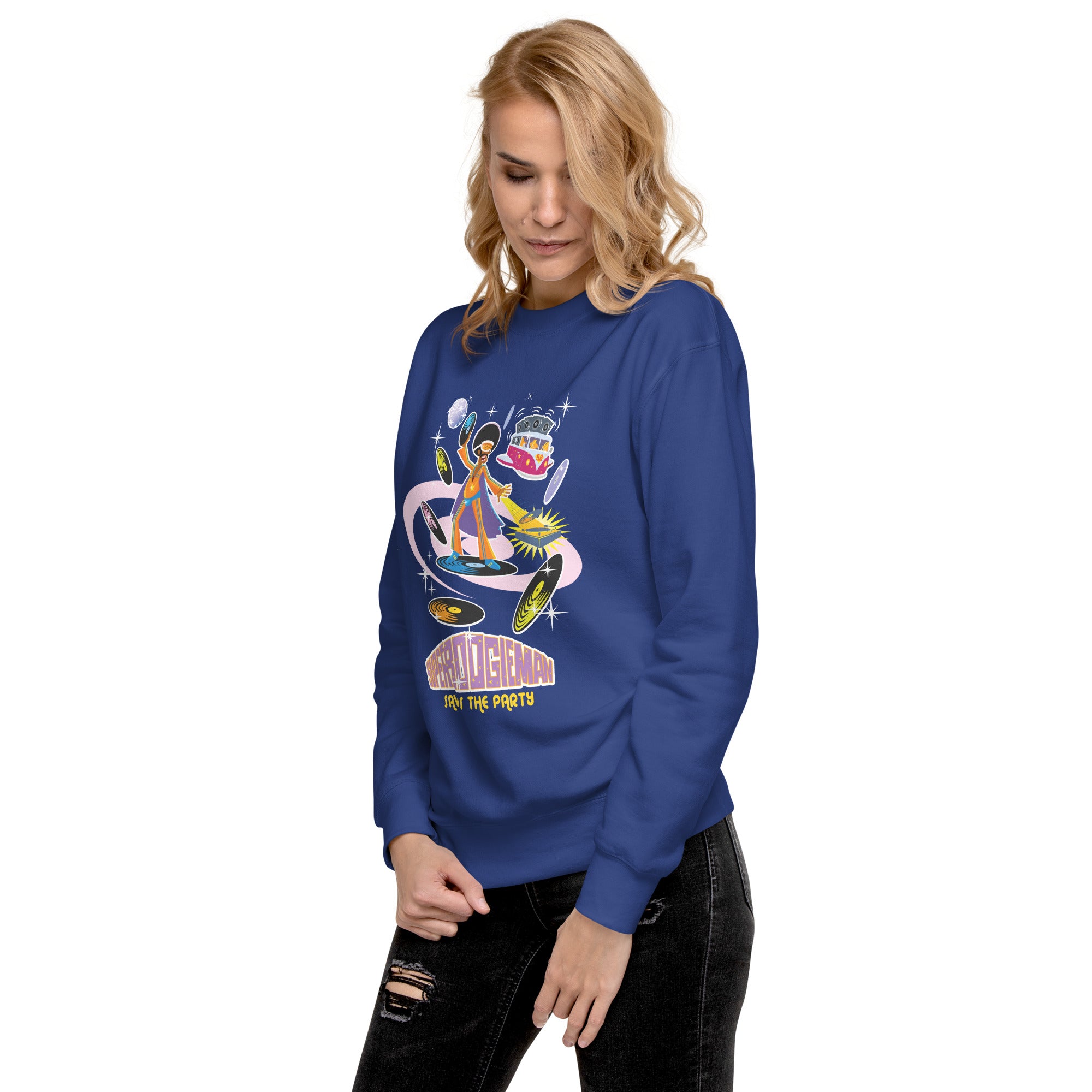 Unisex Premium Sweatshirt Superboogieman Saves the Party