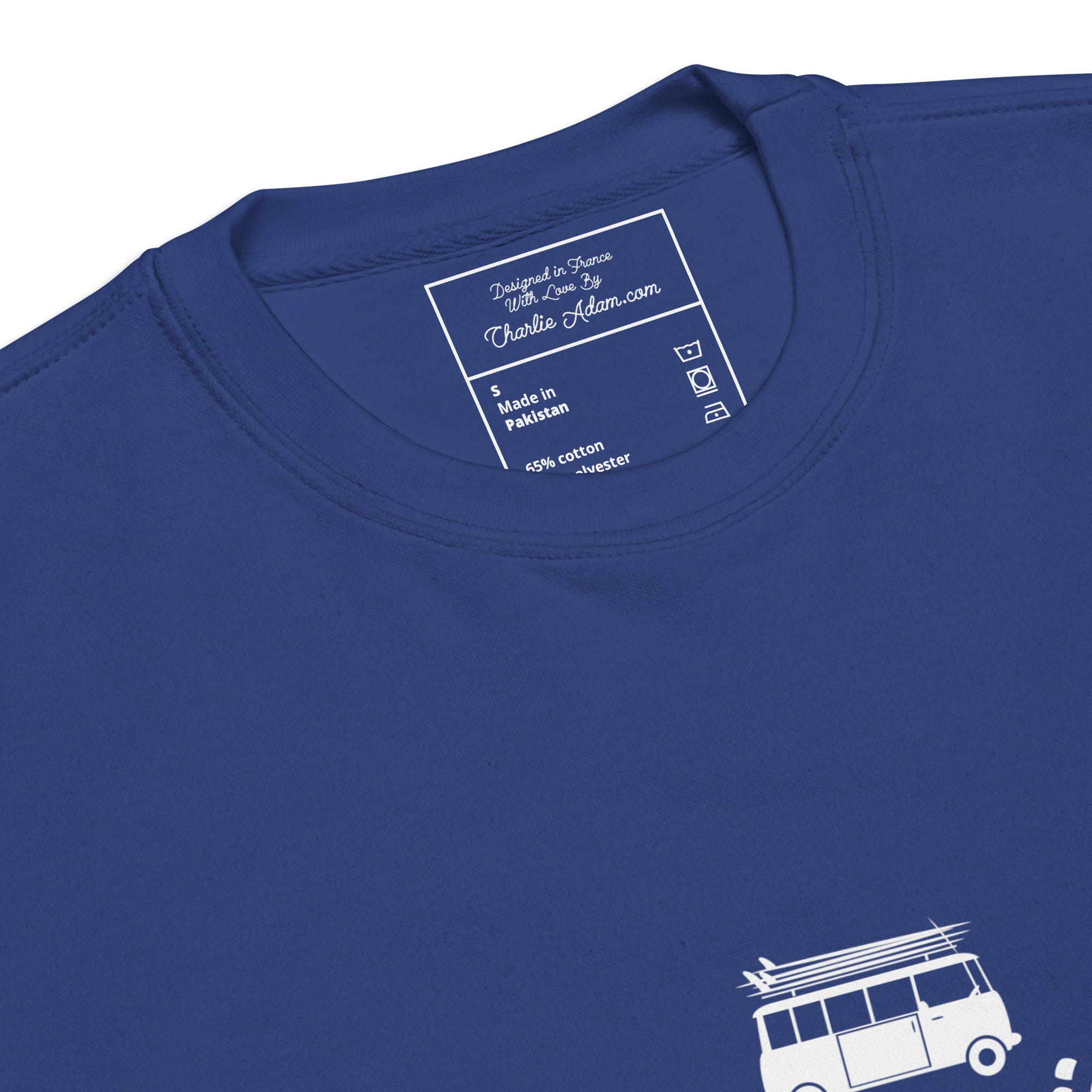 Sweatshirt premium unisexe White Surf Combi Home is where you park it