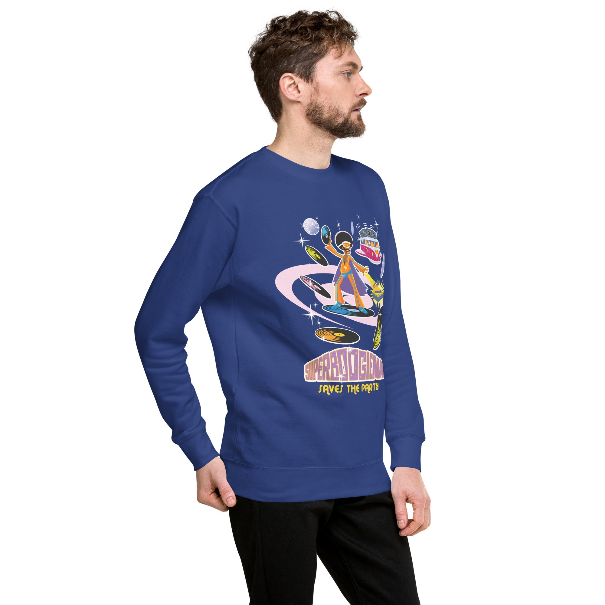Unisex Premium Sweatshirt Superboogieman Saves the Party