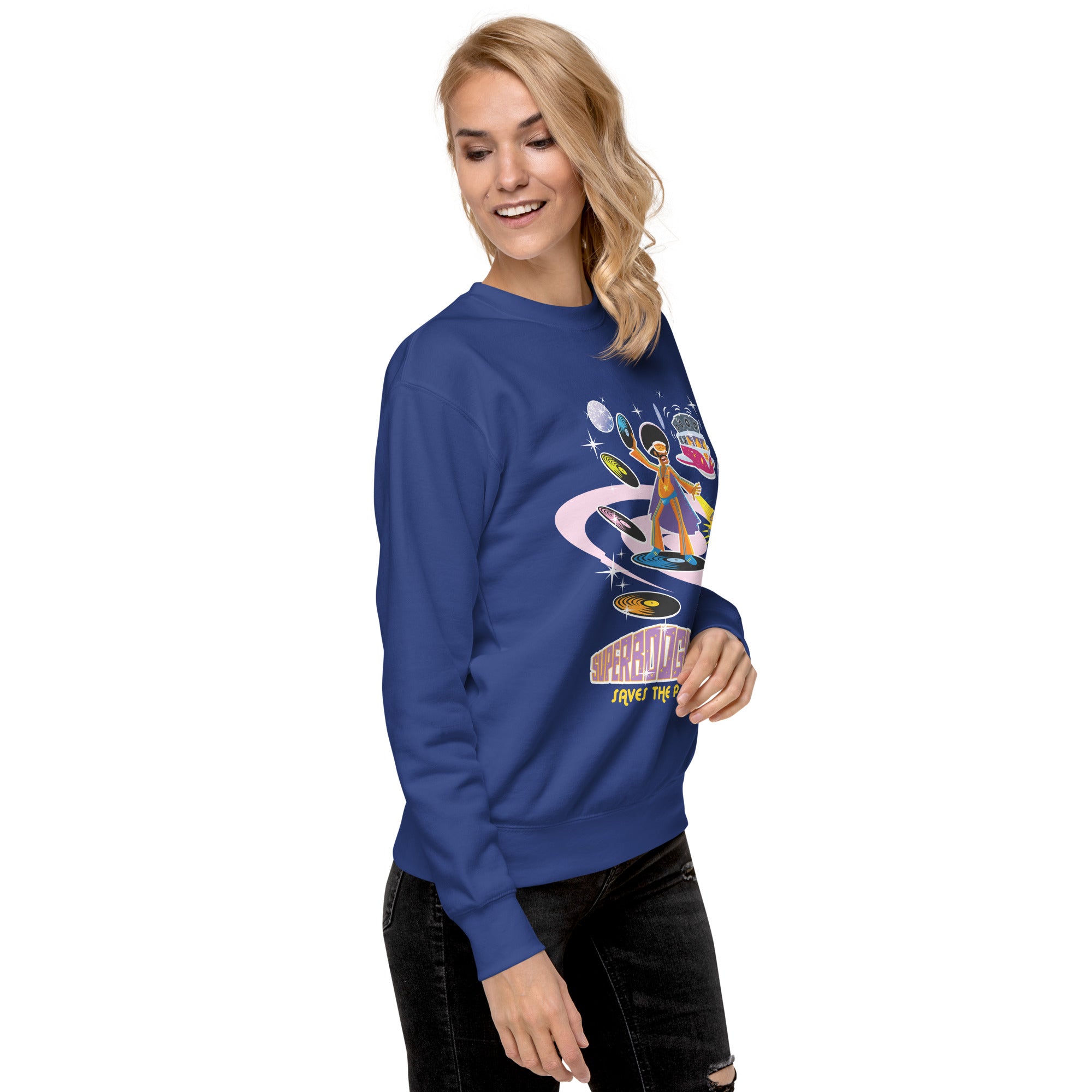 Unisex Premium Sweatshirt Superboogieman Saves the Party