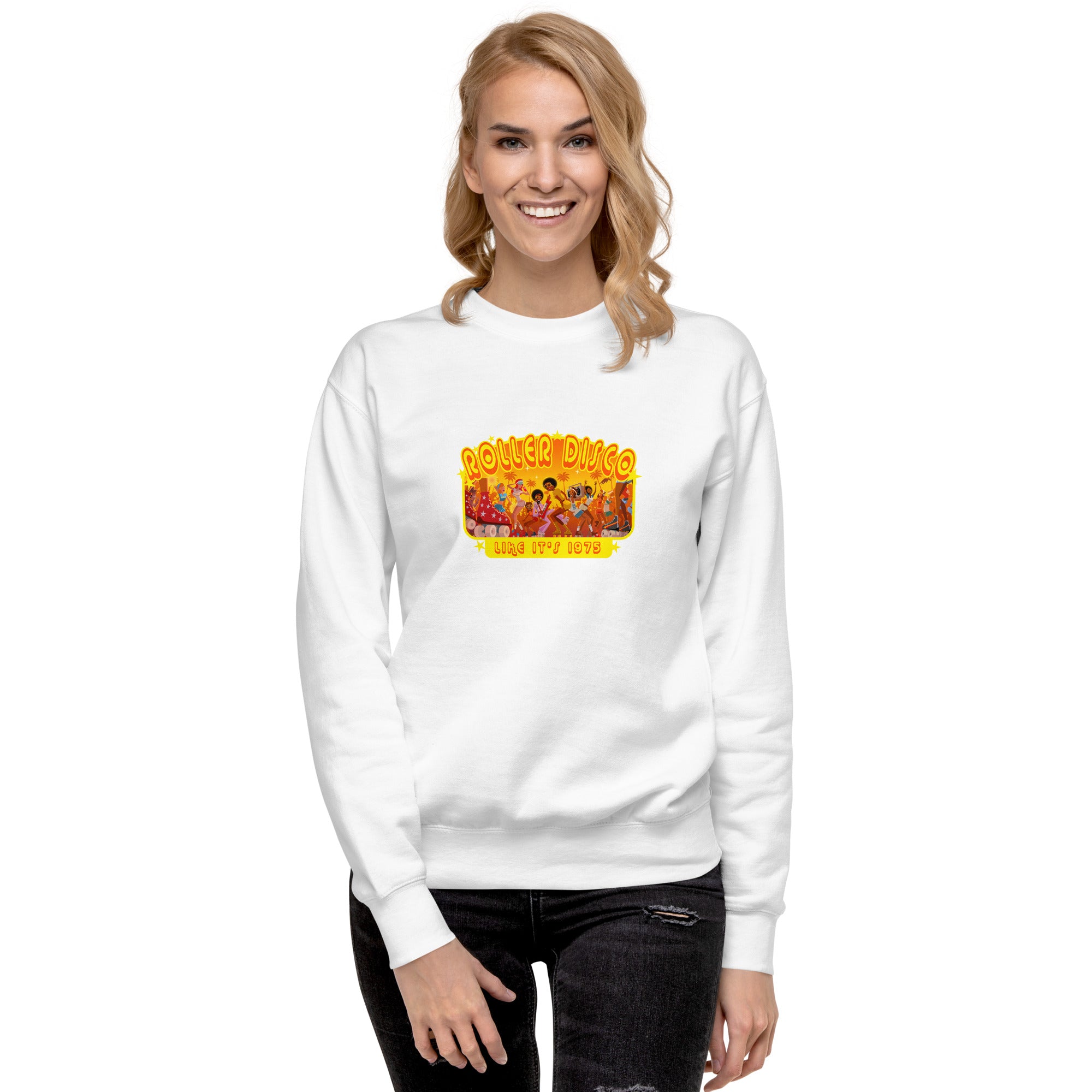 Sweatshirt premium unisexe Roller Disco 1975