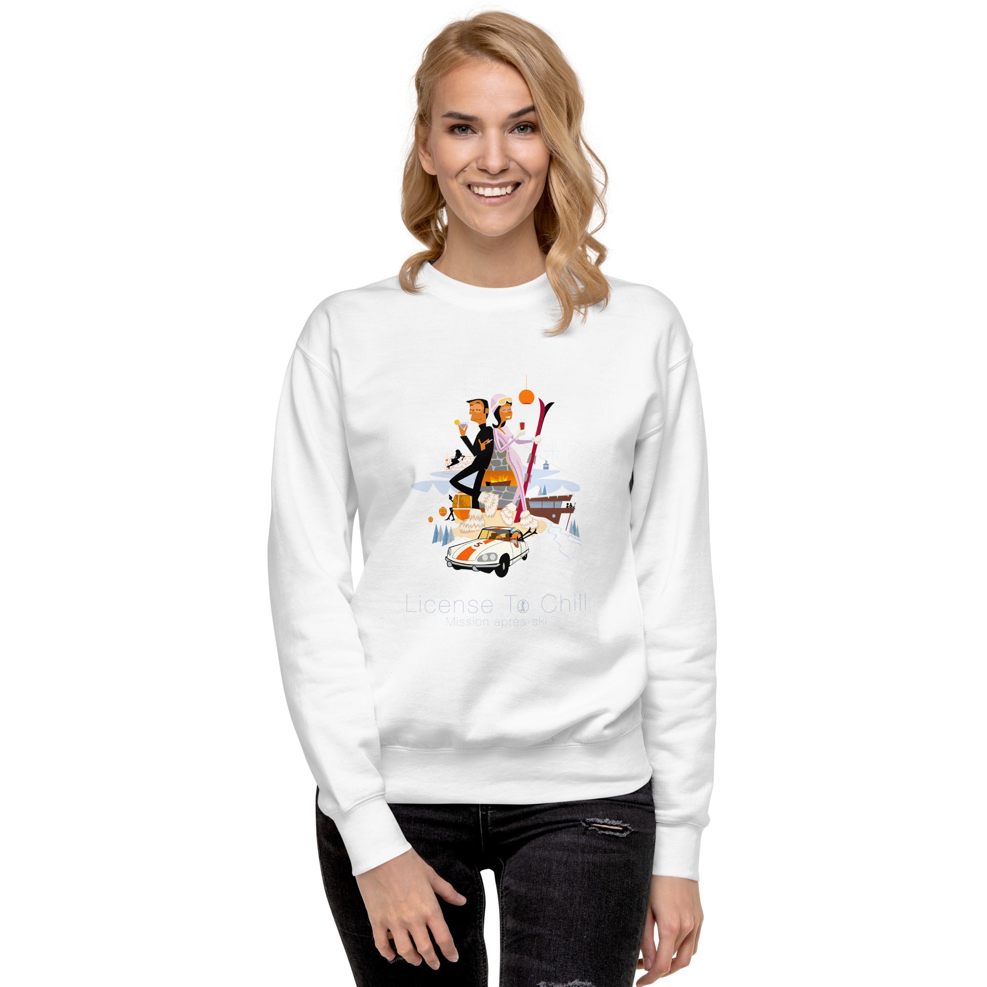 Sweatshirt premium unisexe License To Chill Mission Après-Ski