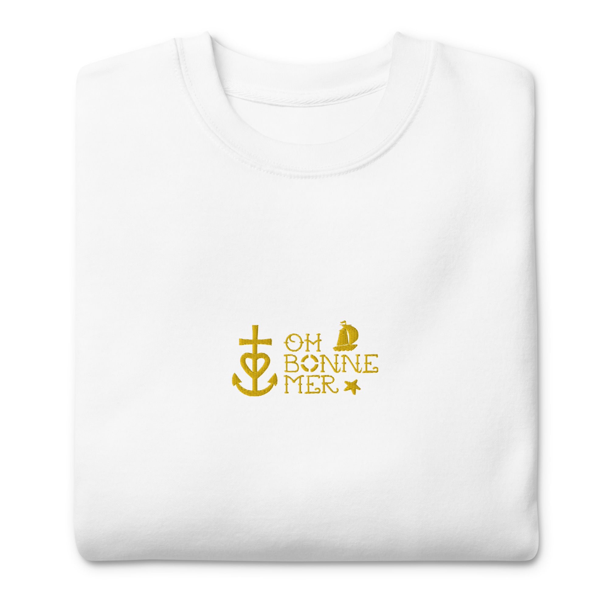Sweatshirt premium unisexe Oh Bonne Mer 2 brodé