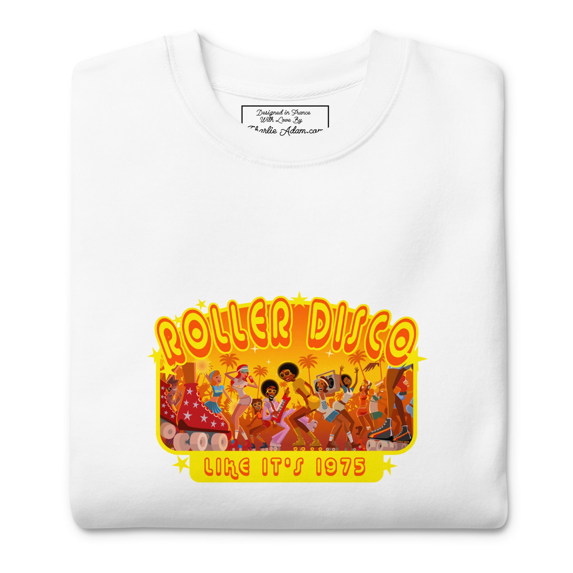 Sweatshirt premium unisexe Roller Disco 1975