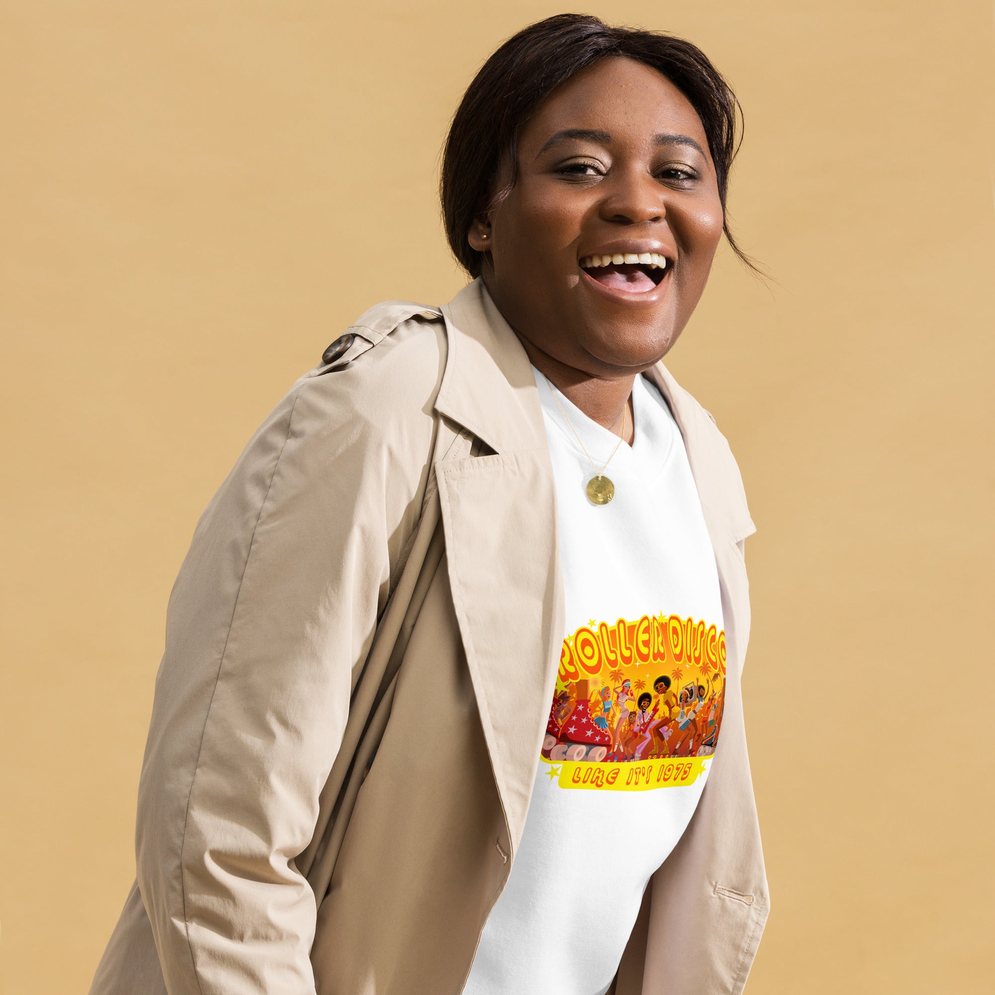 Sweatshirt premium unisexe Roller Disco 1975