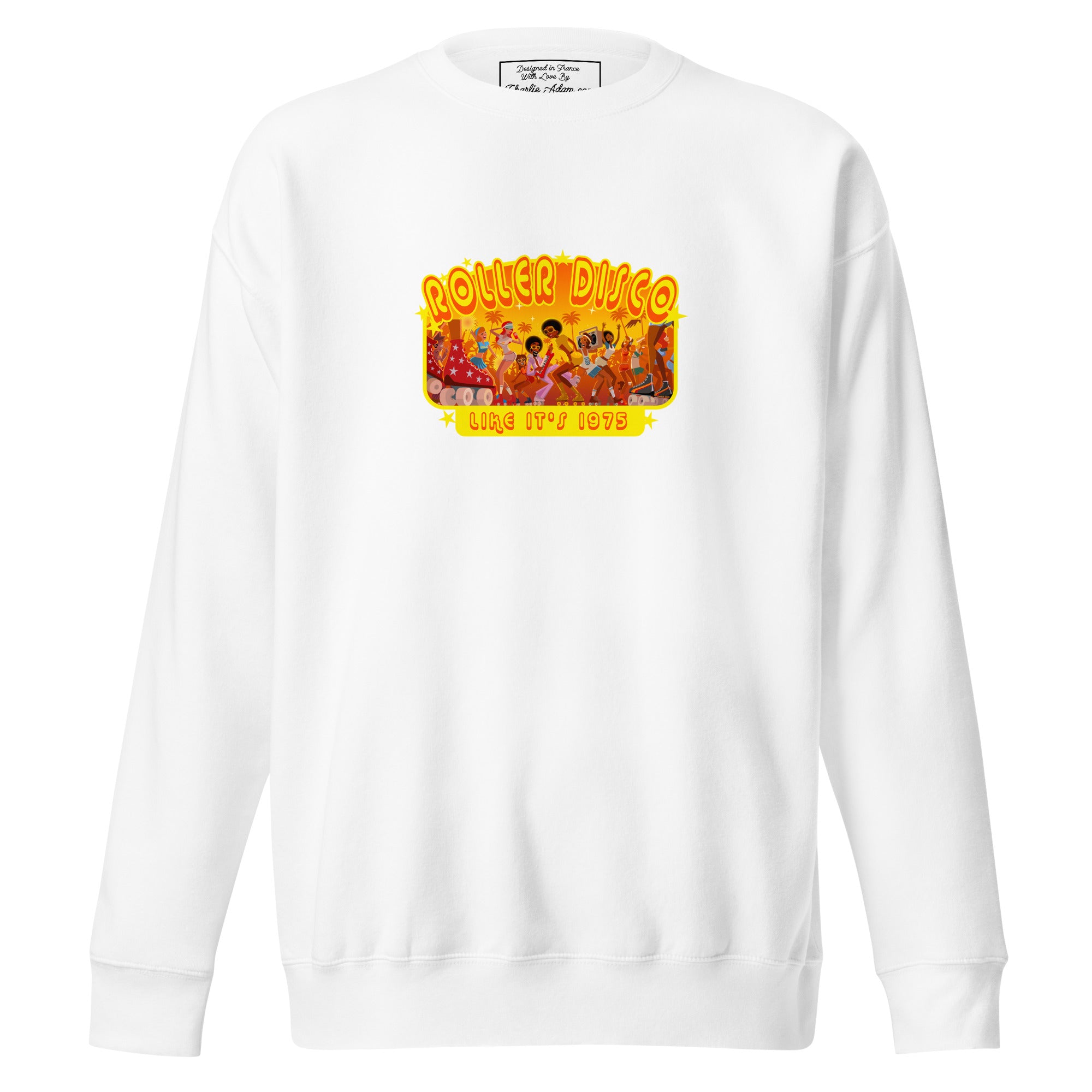 Sweatshirt premium unisexe Roller Disco 1975