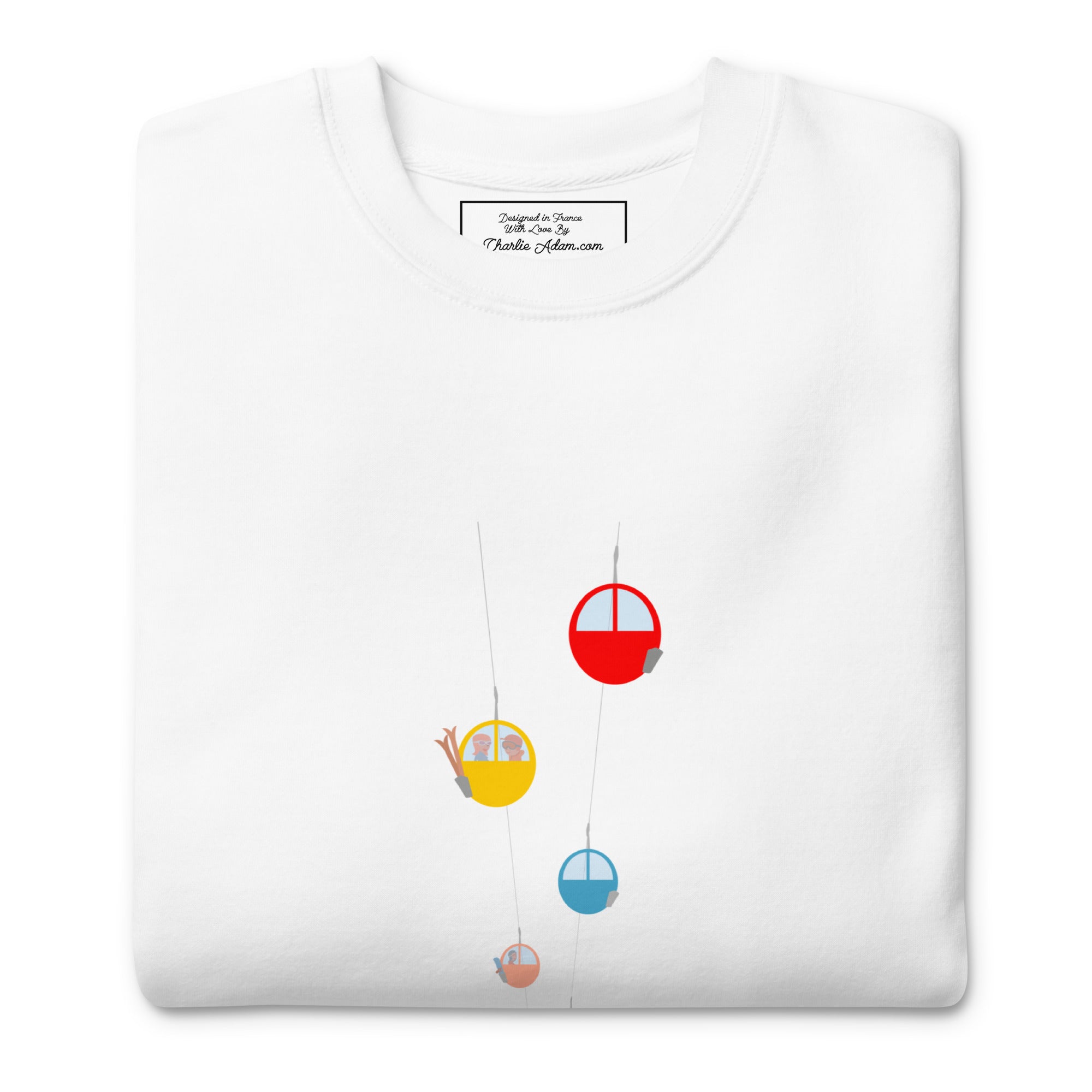 Sweatshirt premium unisexe Gondolas in the mist