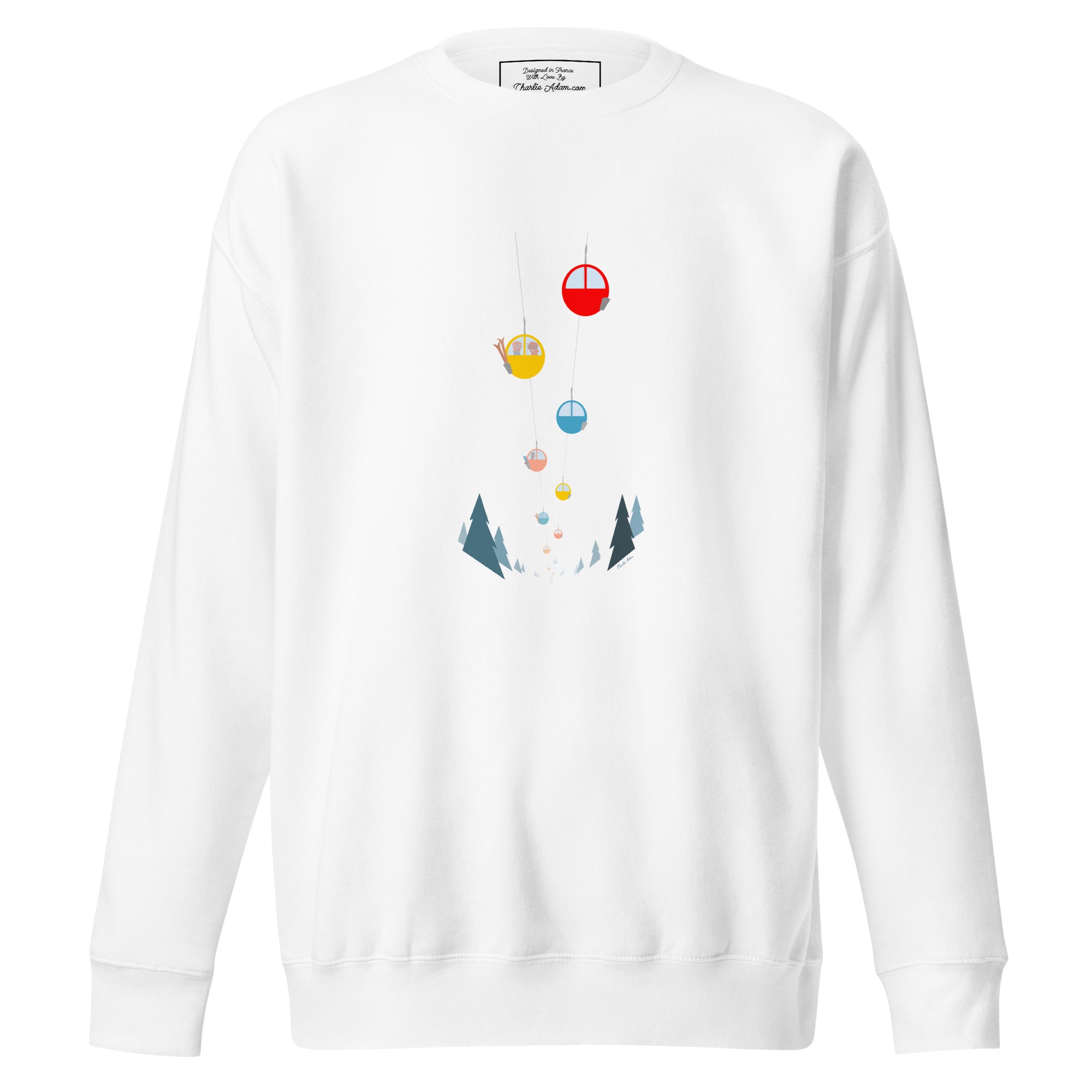 Sweatshirt premium unisexe Gondolas in the mist