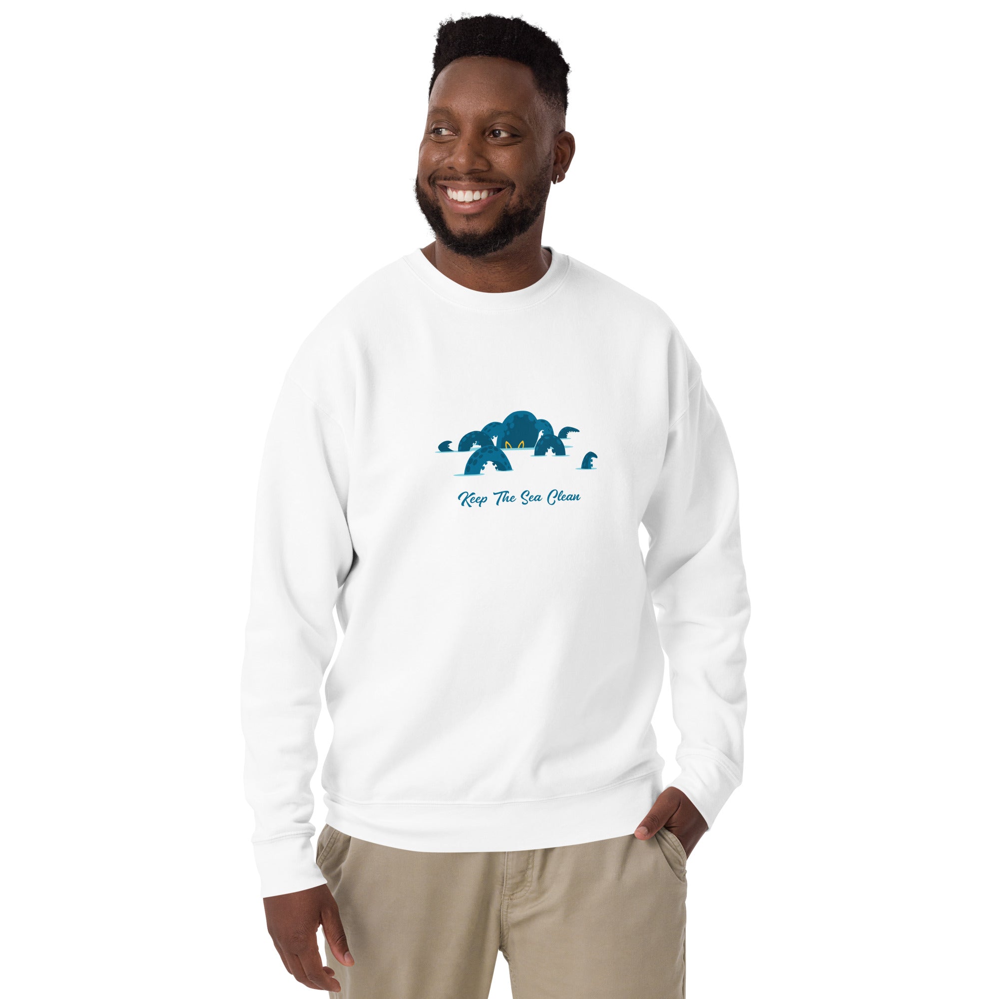 Sweatshirt premium unisexe Octopus Blue