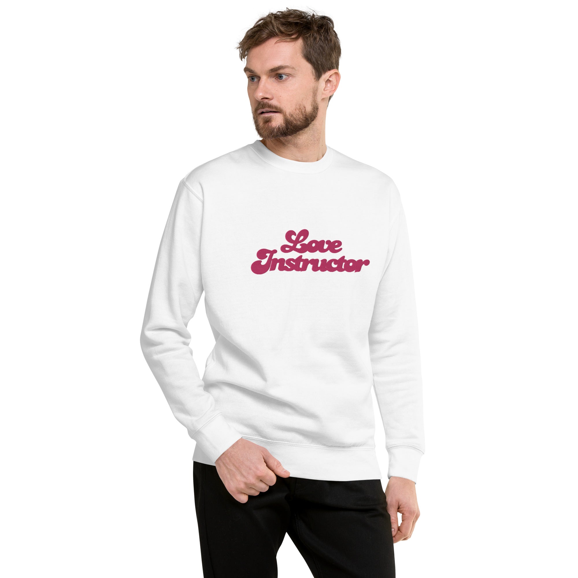 Sweatshirt premium unisexe Love Instructor grand motif brodé