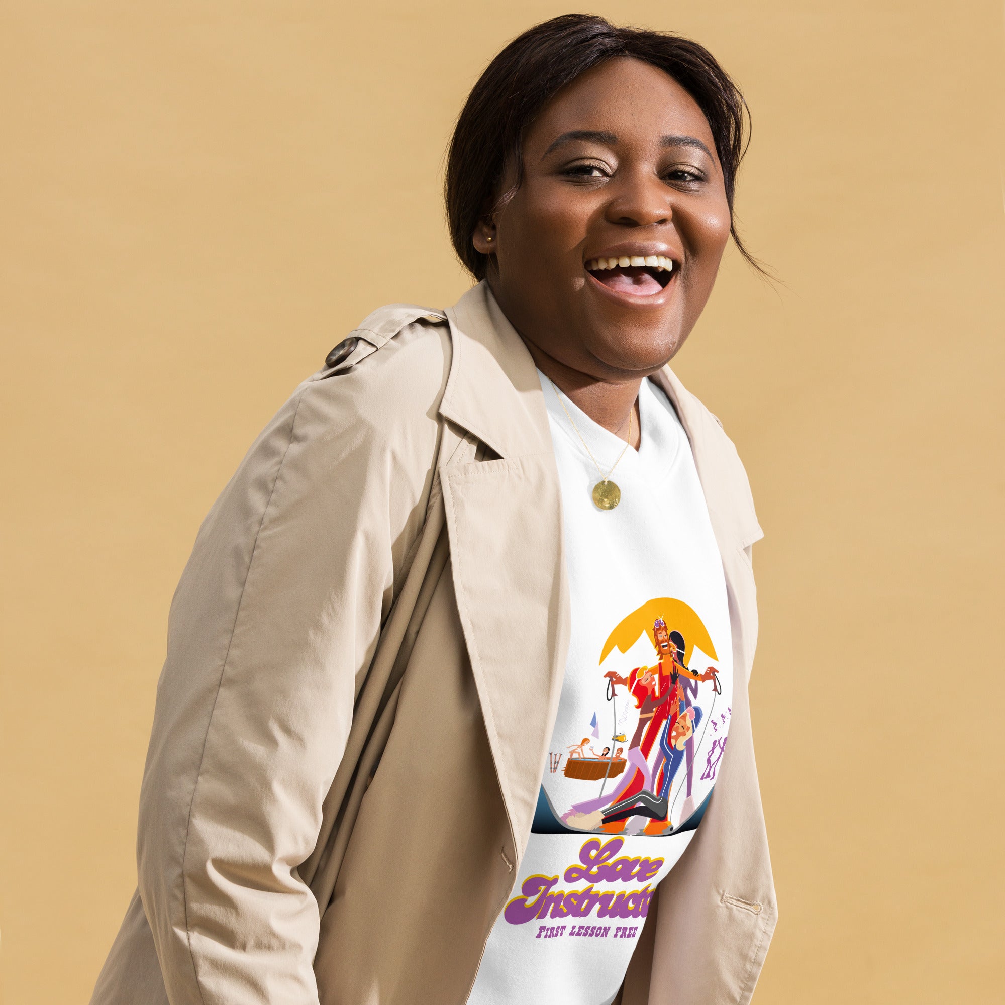 Sweatshirt premium unisexe Love Instructor First Lesson free