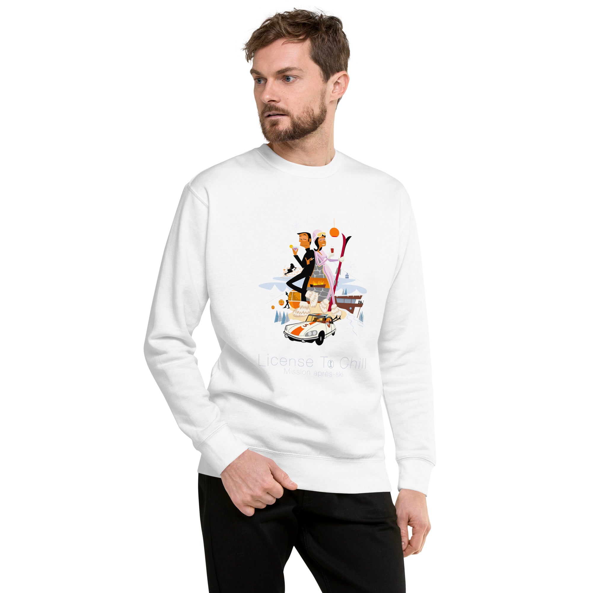 Sweatshirt premium unisexe License To Chill Mission Après-Ski