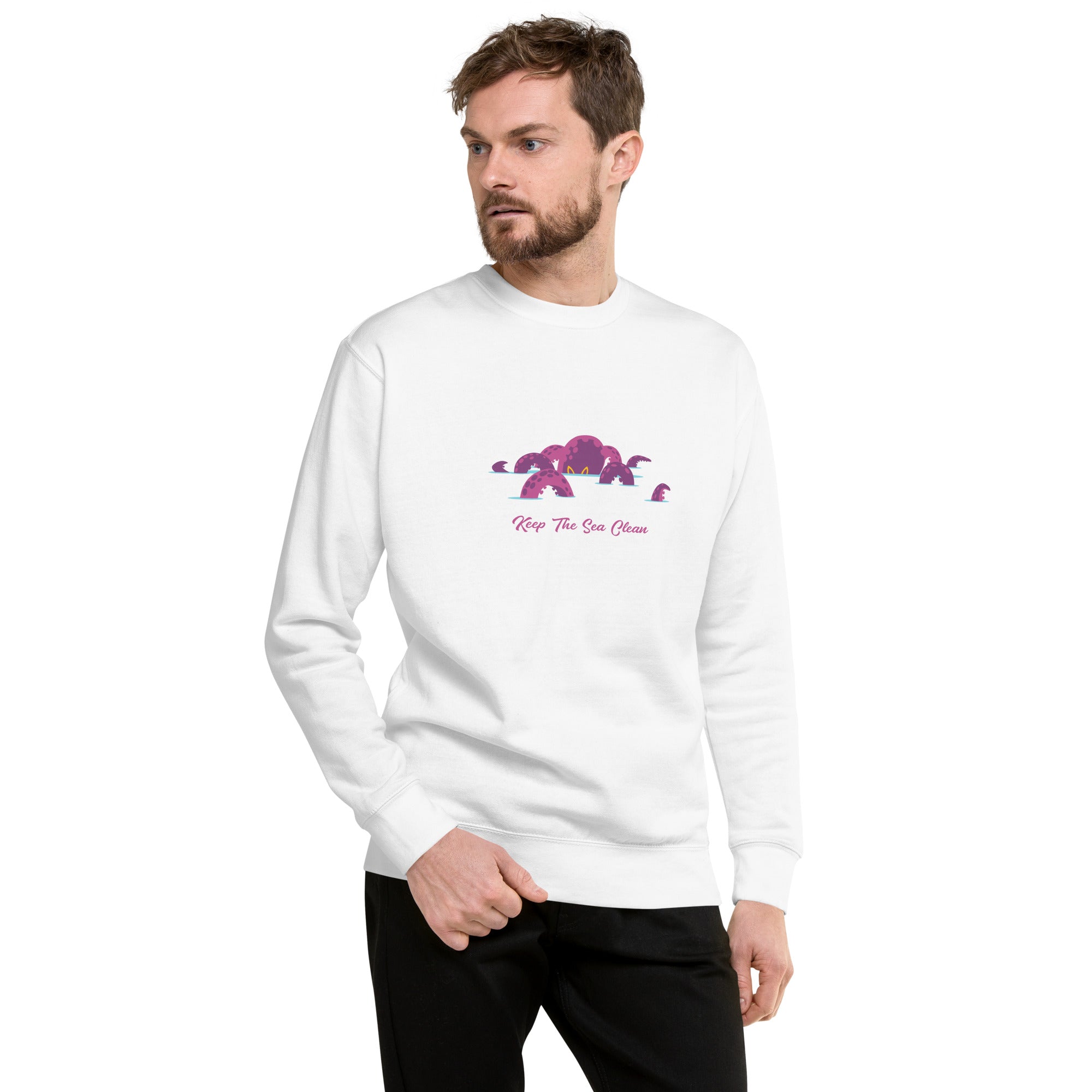 Sweatshirt premium unisexe Octopus Purple