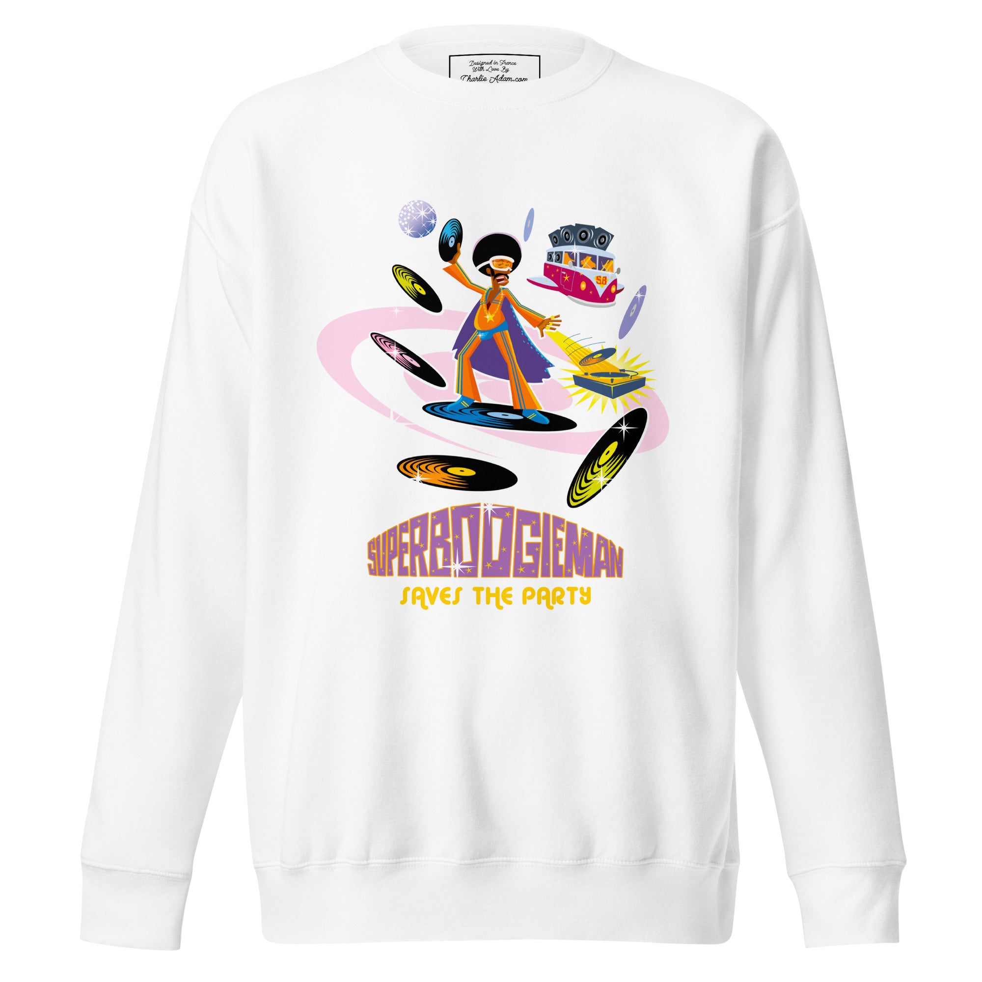Unisex Premium Sweatshirt Superboogieman Saves the Party