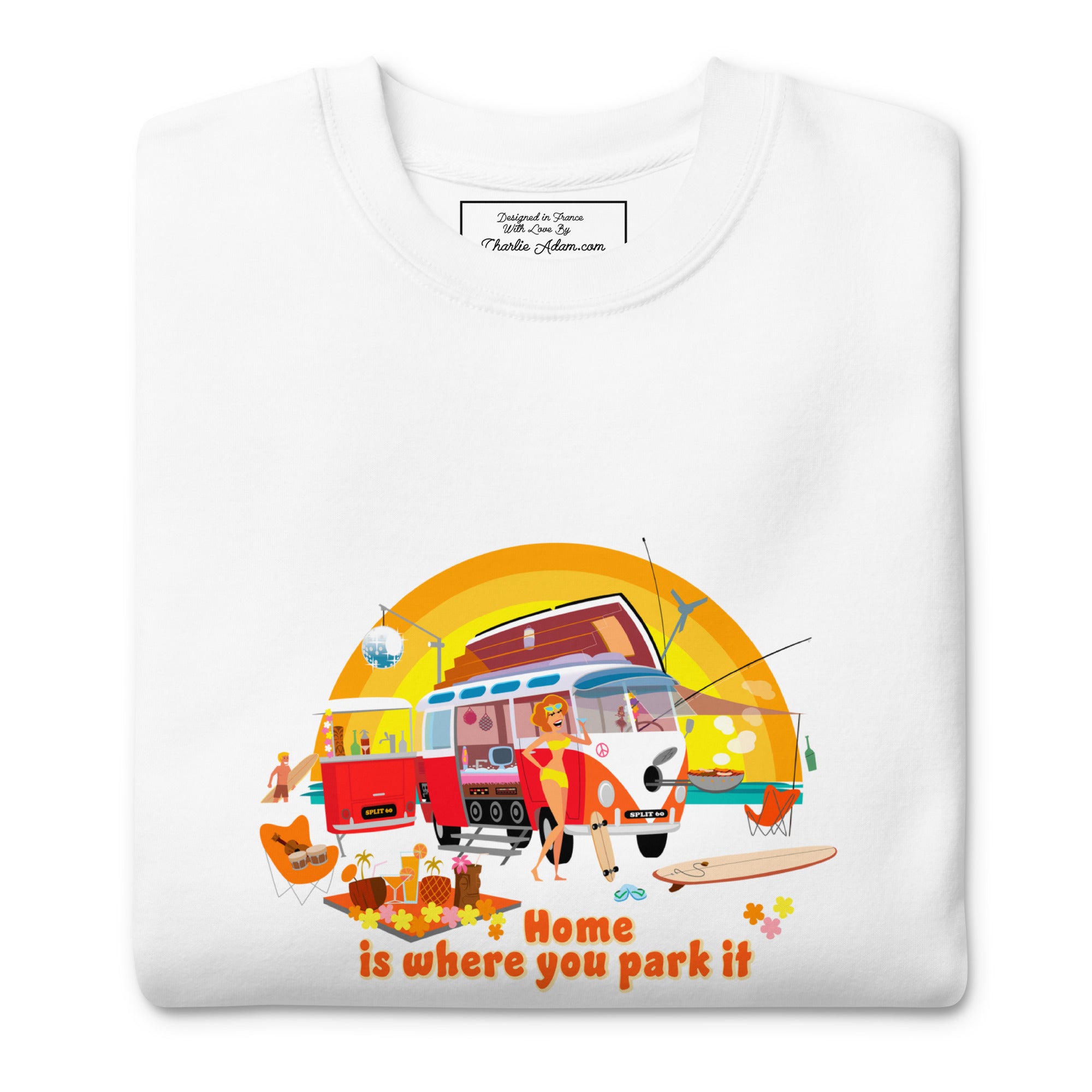 Sweatshirt premium unisexe Ultra Combi Home is where you park it