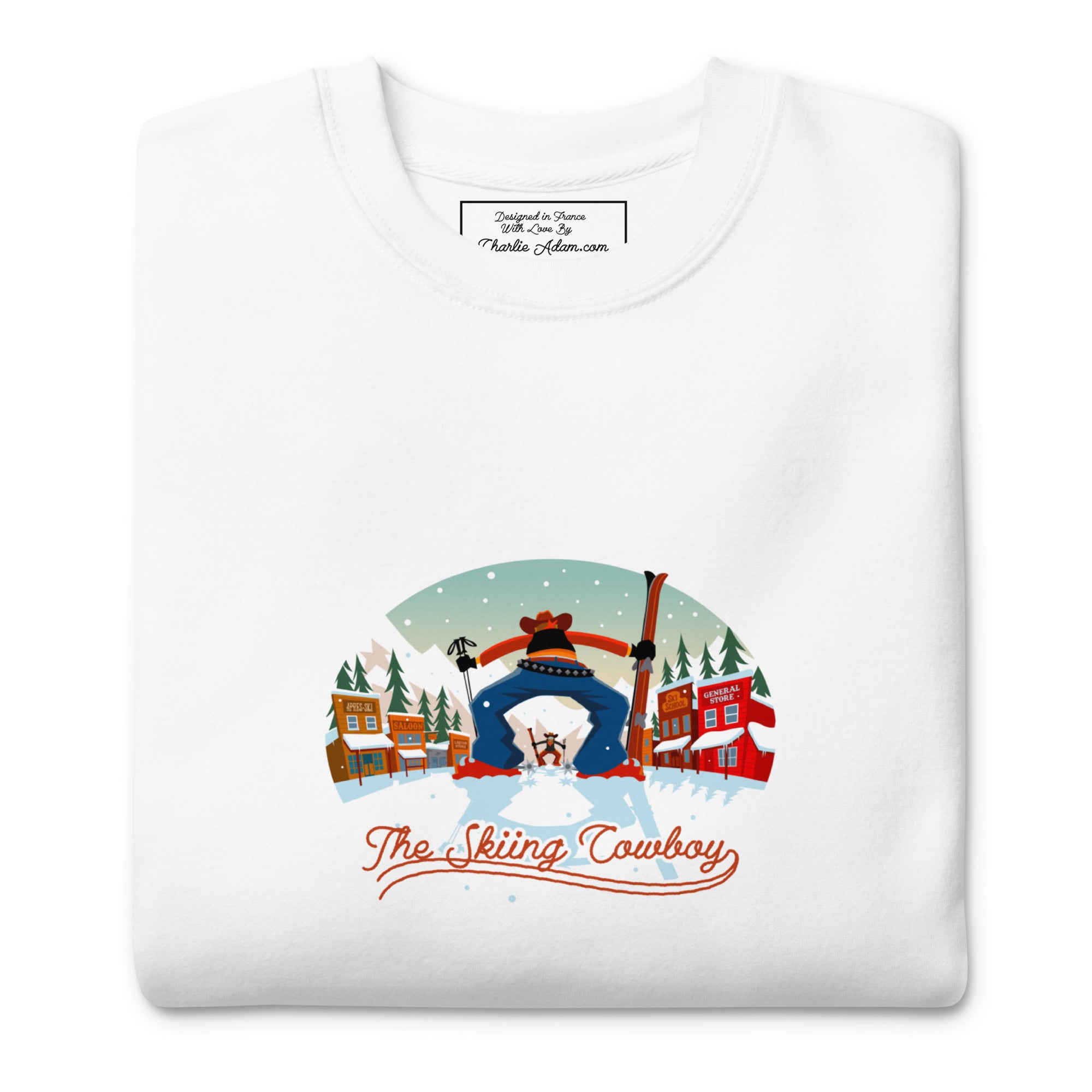 Sweatshirt premium unisexe Ski Fight at OK Corral