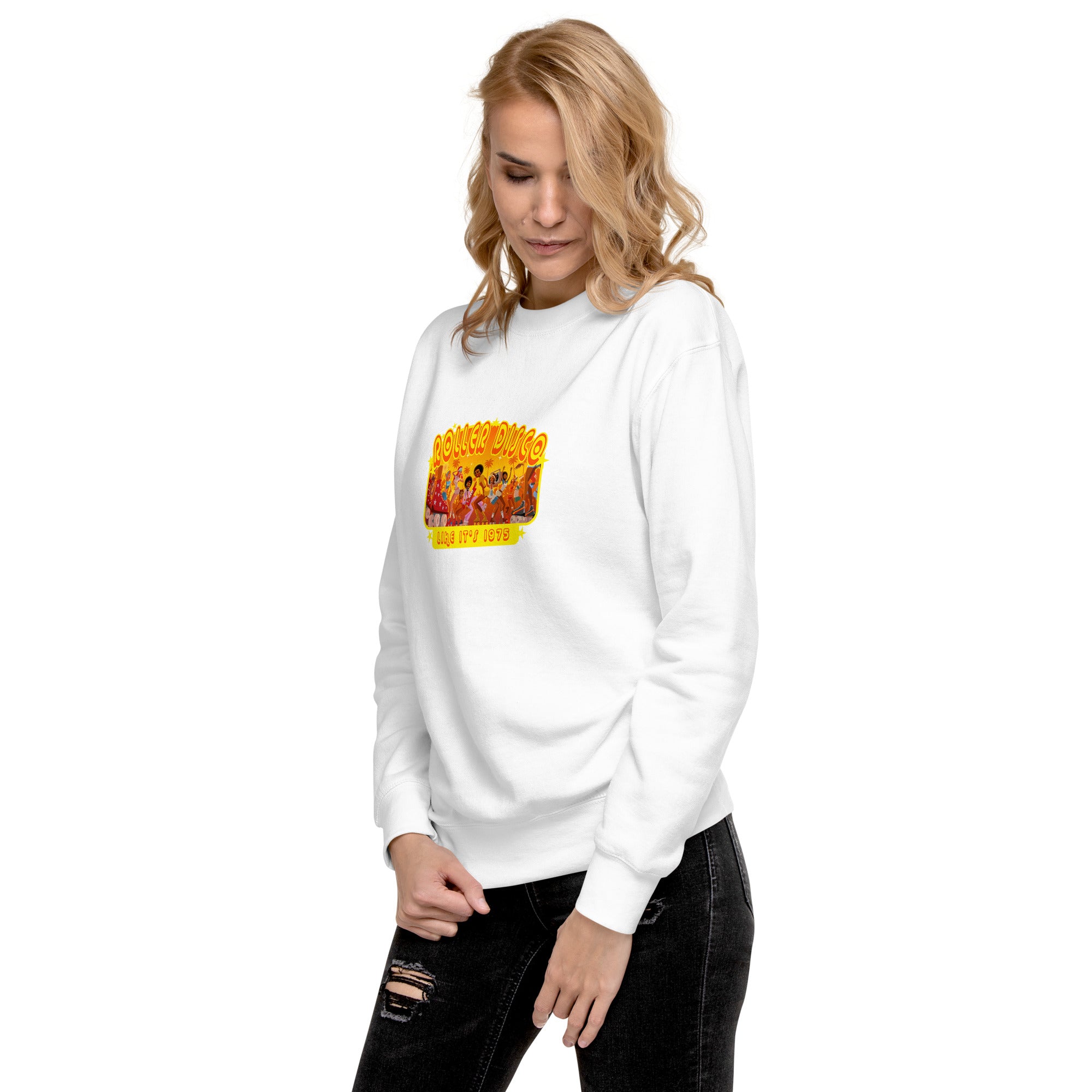 Sweatshirt premium unisexe Roller Disco 1975
