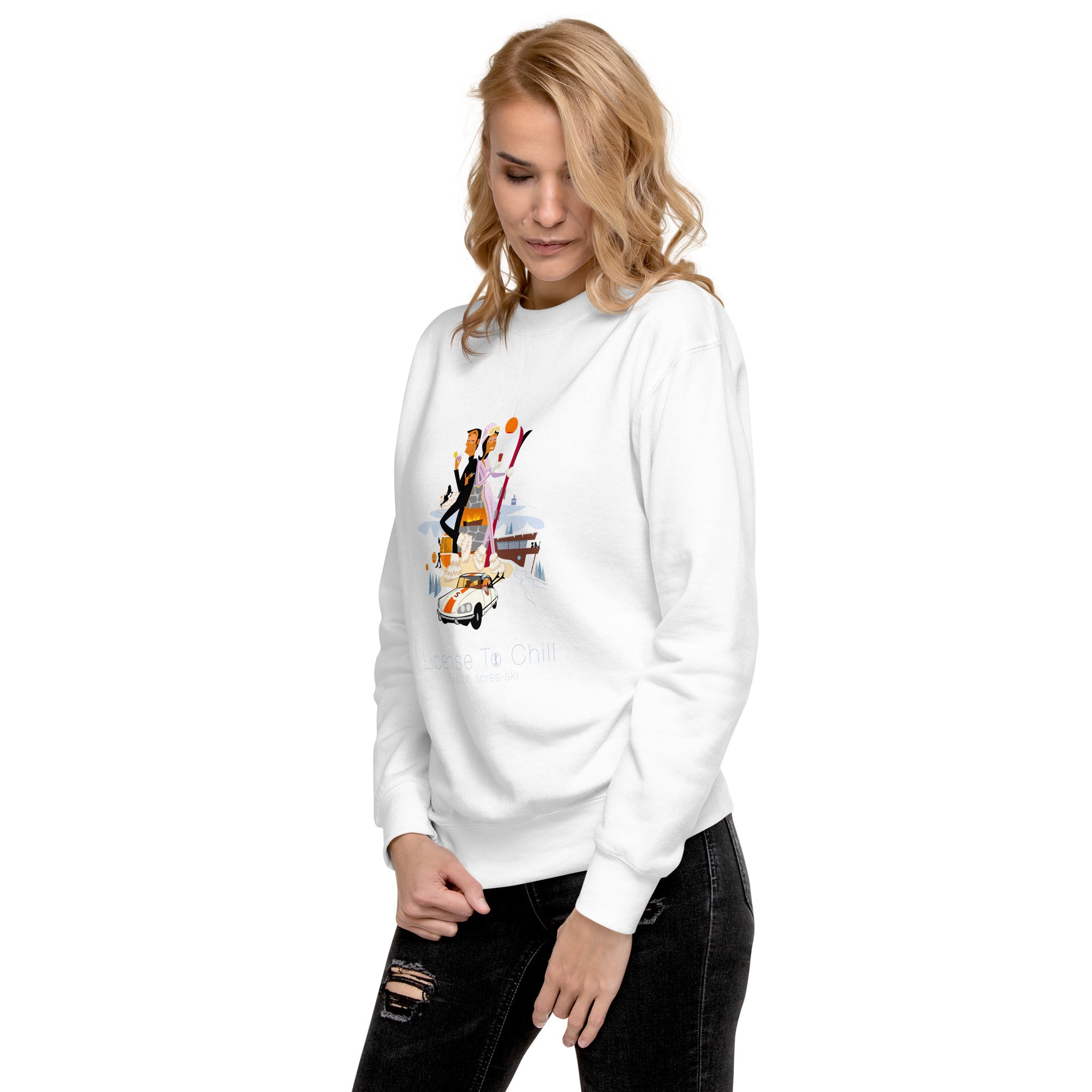 Sweatshirt premium unisexe License To Chill Mission Après-Ski
