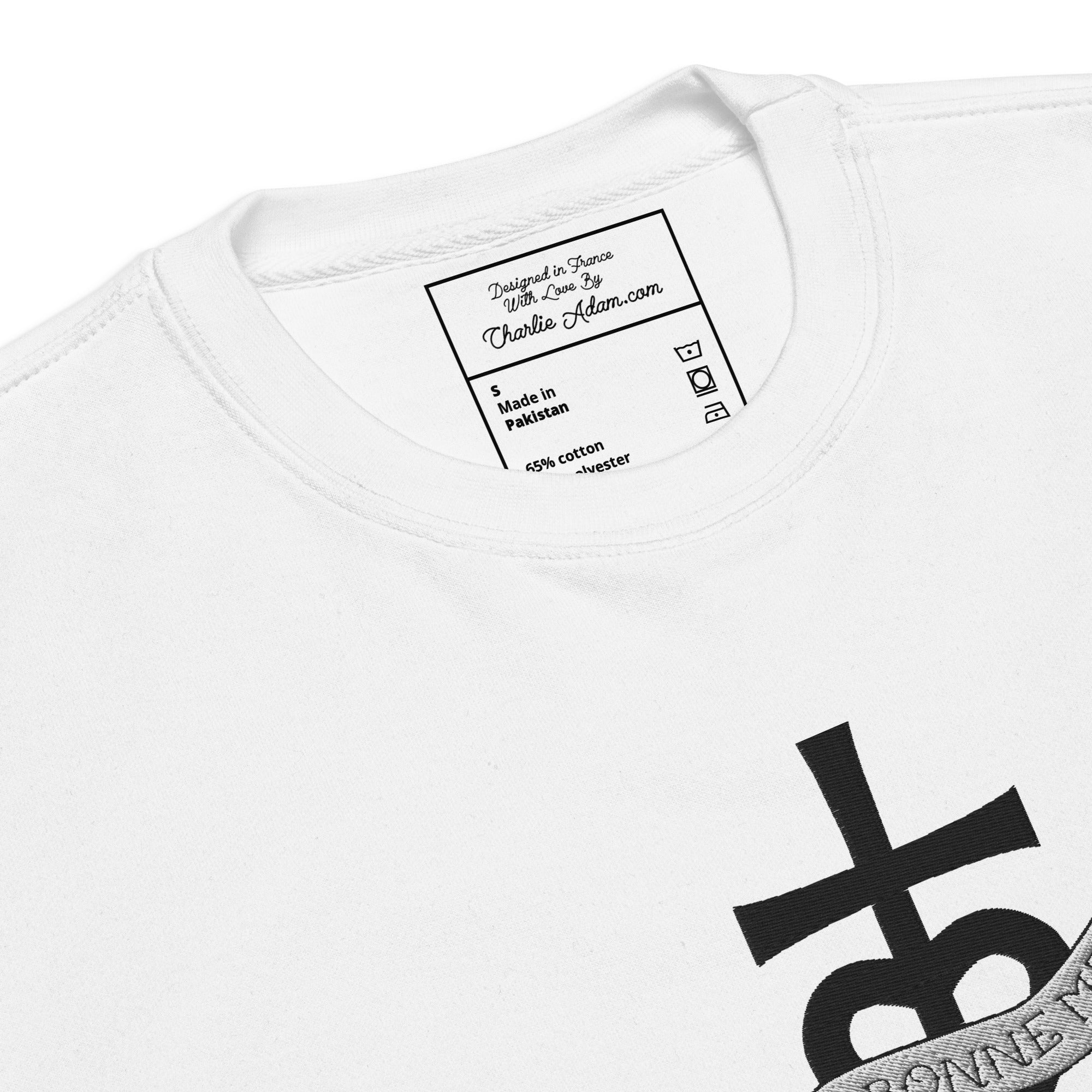 Sweatshirt premium unisexe Oh Bonne Mer 1 grand motif brodé