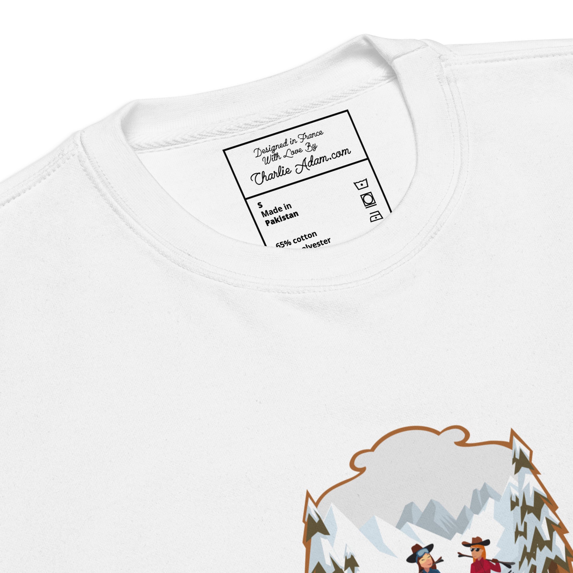 Sweatshirt premium unisexe The Skiing Cowgirl