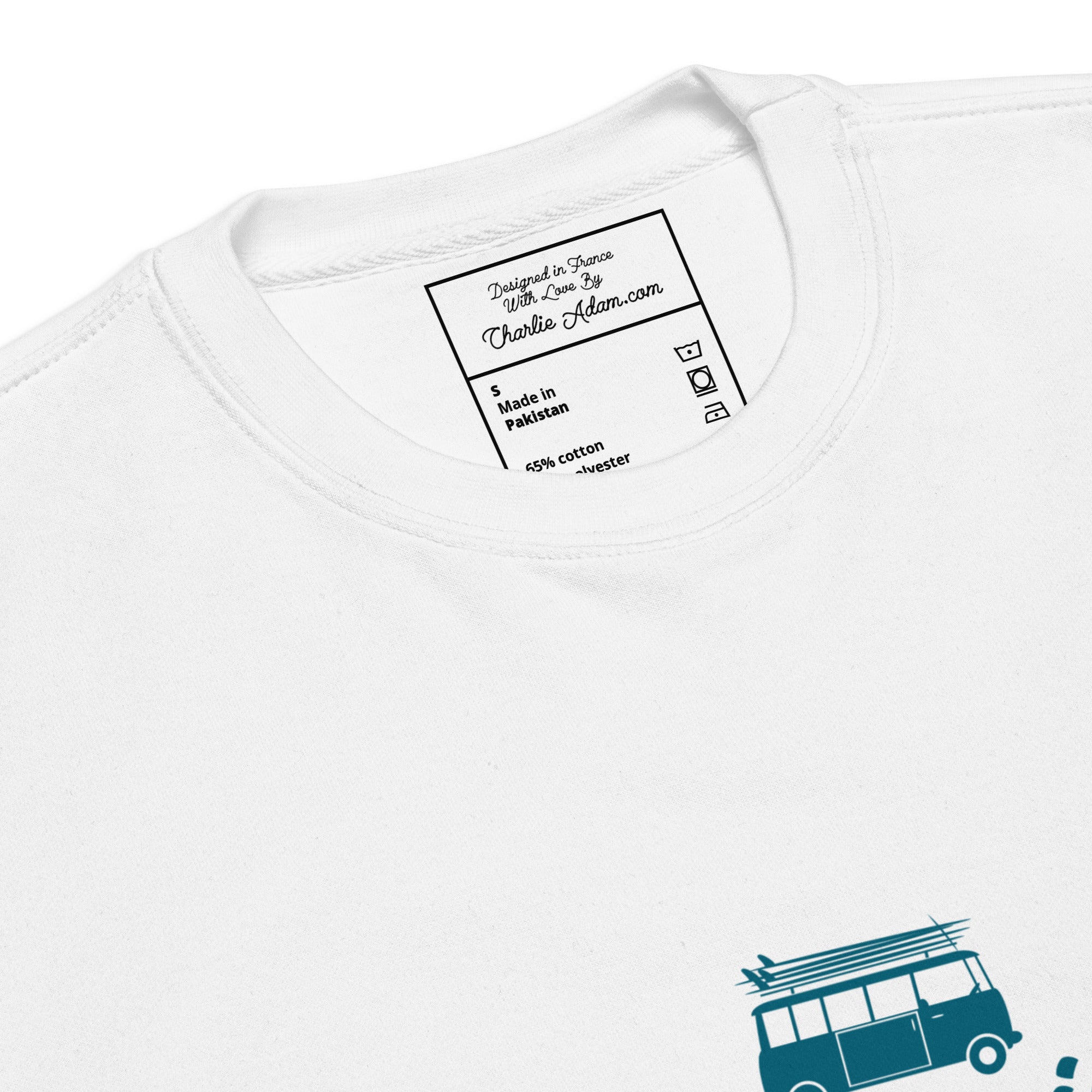 Sweatshirt premium unisexe Blue Surf Combi Home is where you park it