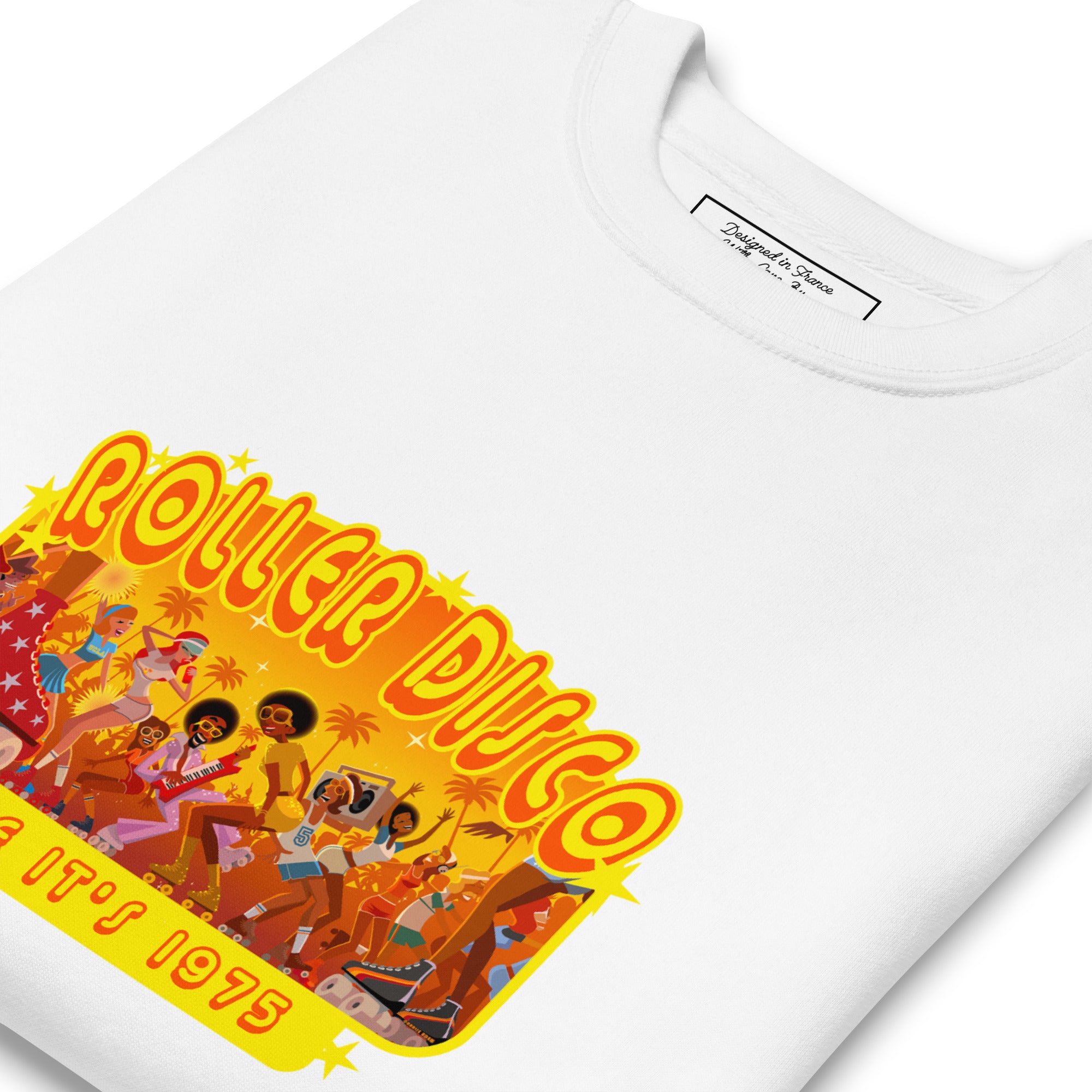 Sweatshirt premium unisexe Roller Disco 1975