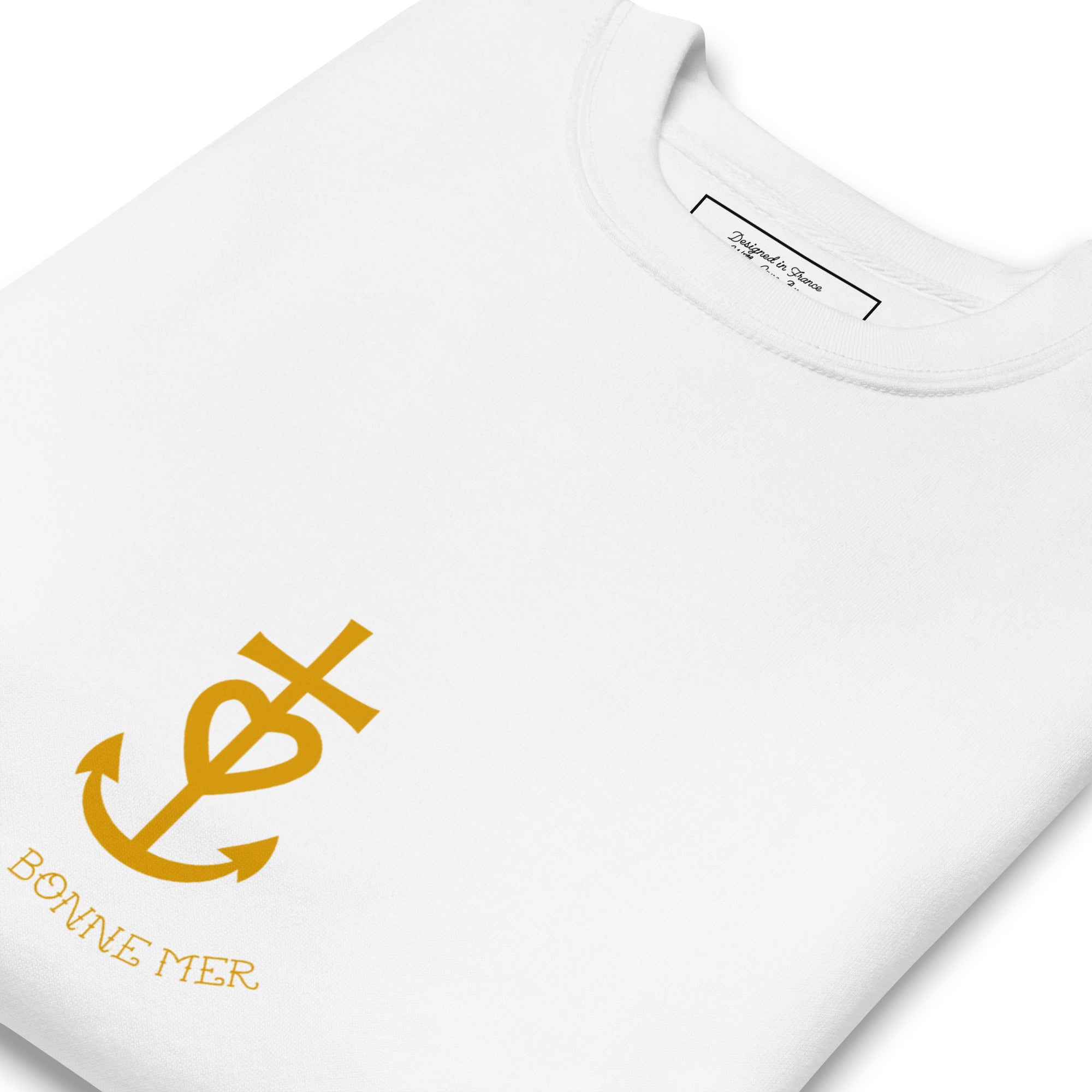 Unisex Premium Sweatshirt Croix de Camargue dorée Oh Bonne mer