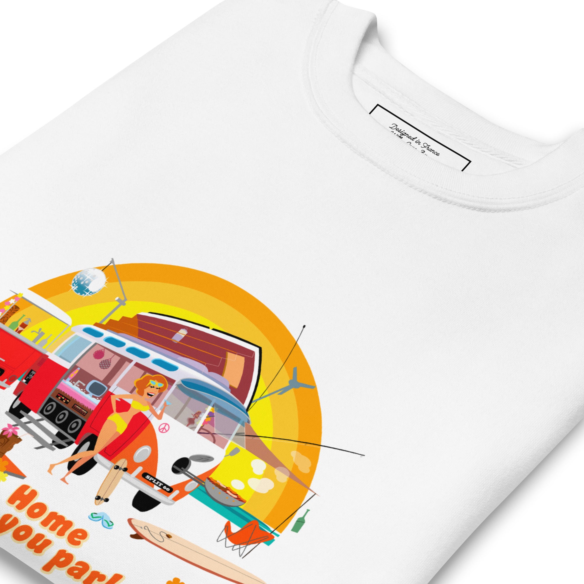 Sweatshirt premium unisexe Ultra Combi Home is where you park it