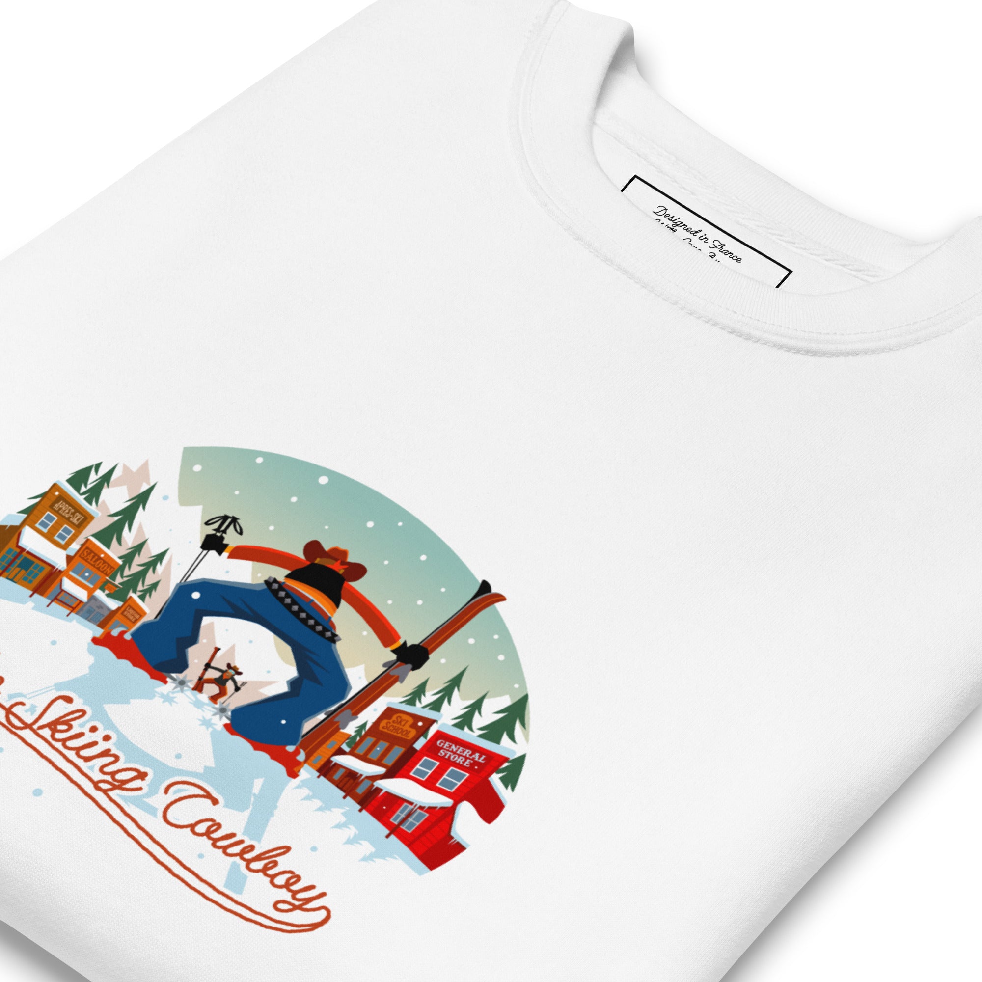 Sweatshirt premium unisexe Ski Fight at OK Corral