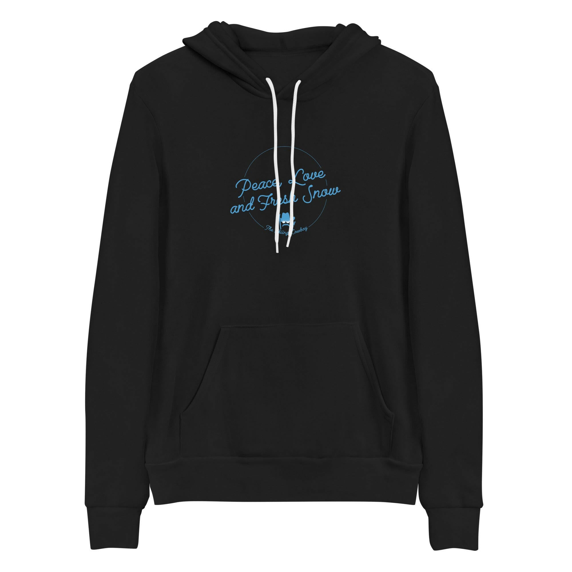 Unisex hoodie Peace, Love and Fresh Snow