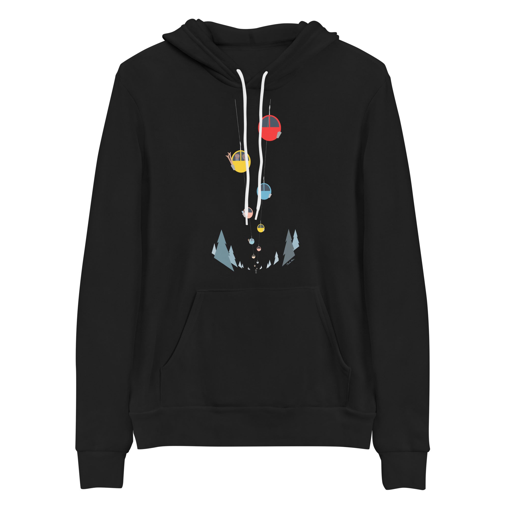 Unisex hoodie Gondolas in the mist
