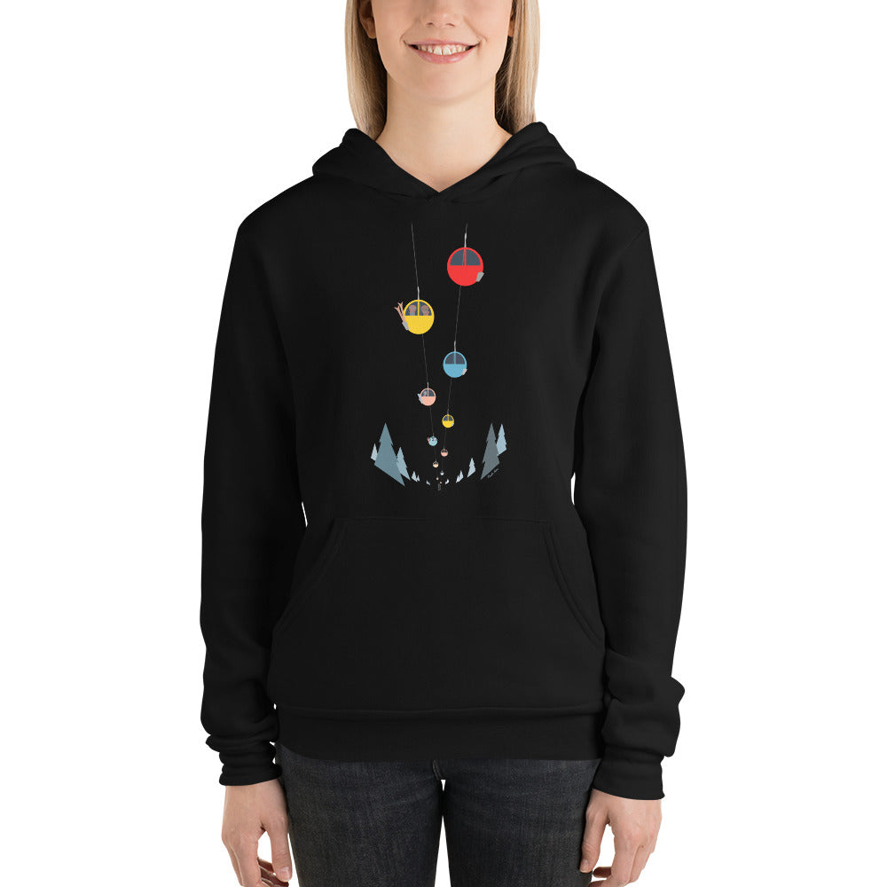 Unisex hoodie Gondolas in the mist