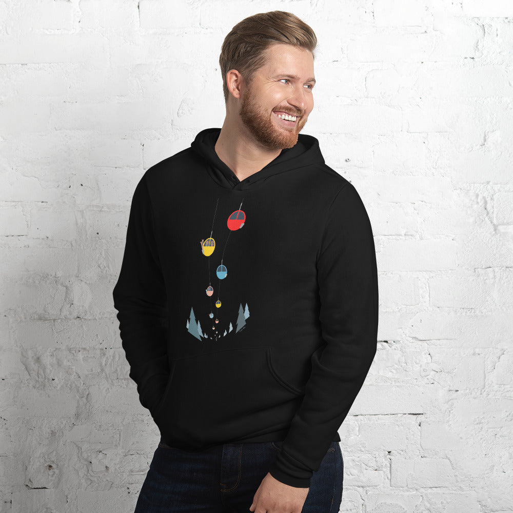 Unisex hoodie Gondolas in the mist