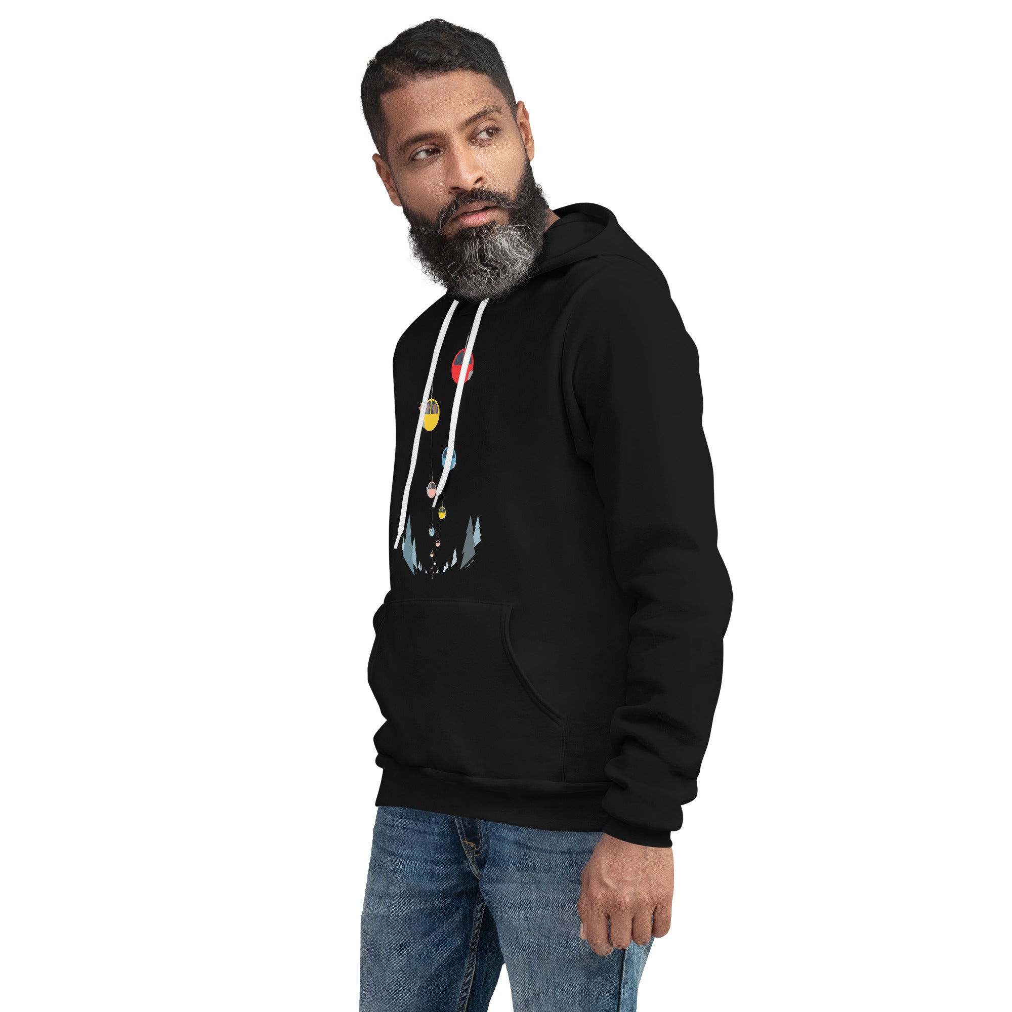 Unisex hoodie Gondolas in the mist