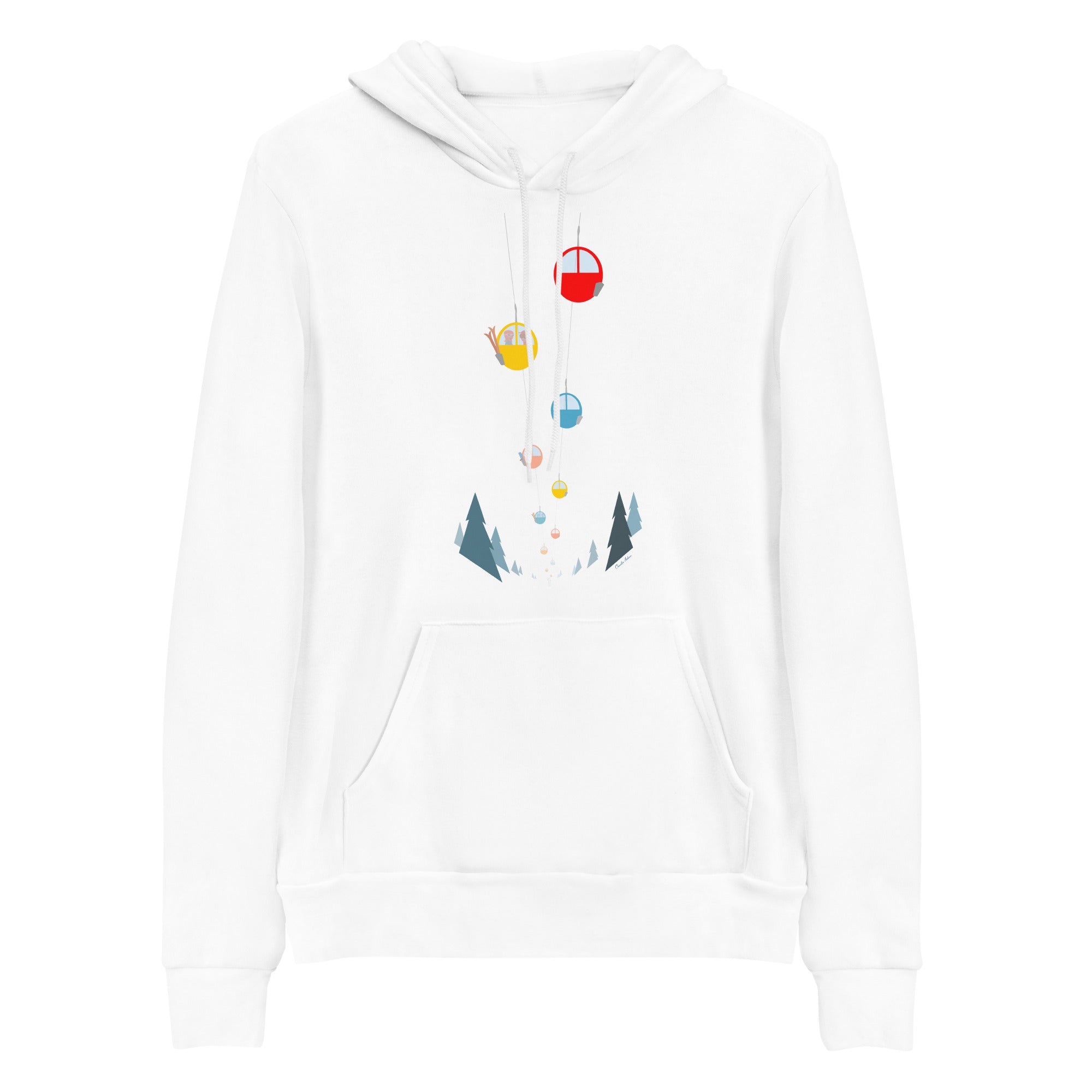 Unisex hoodie Gondolas in the mist