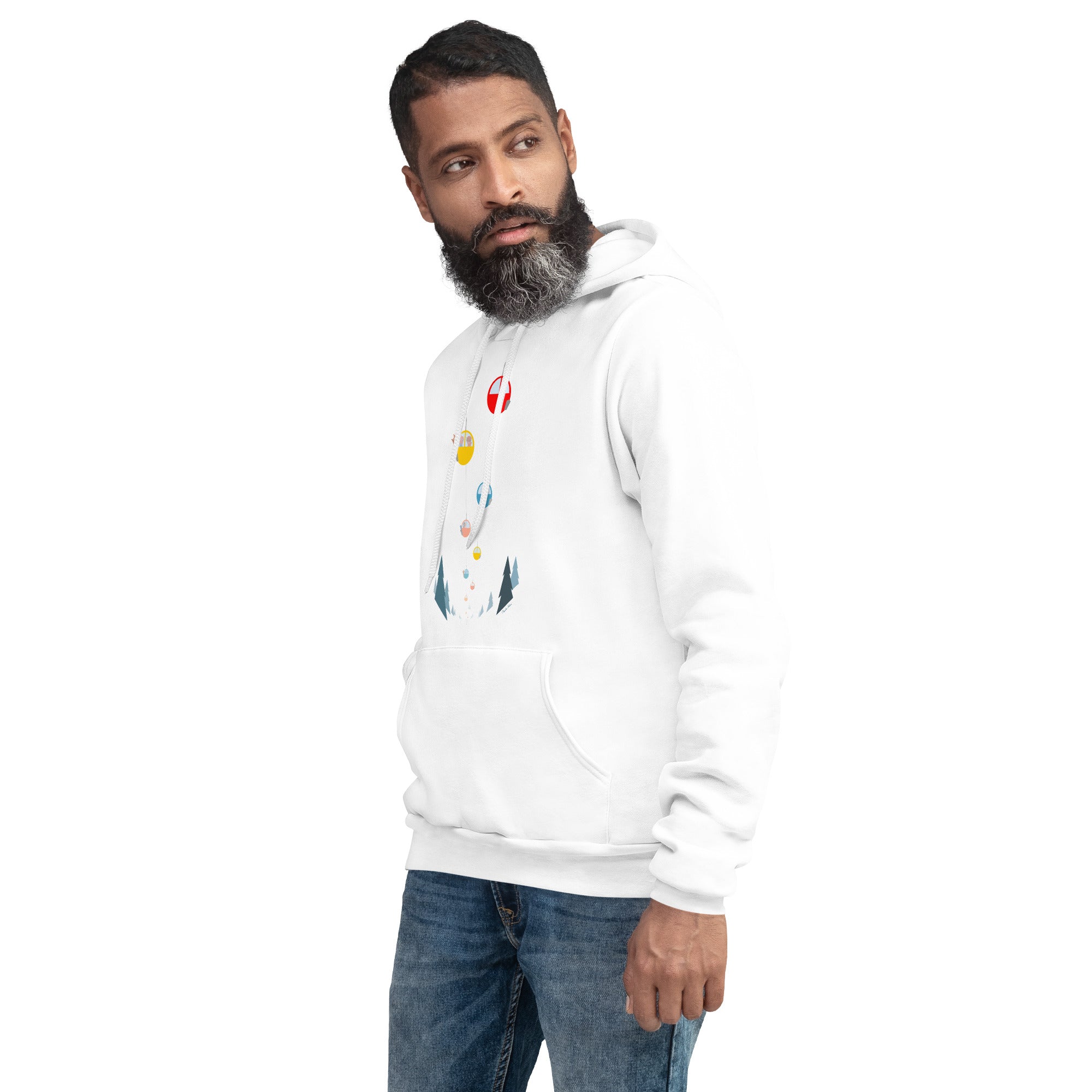 Unisex hoodie Gondolas in the mist