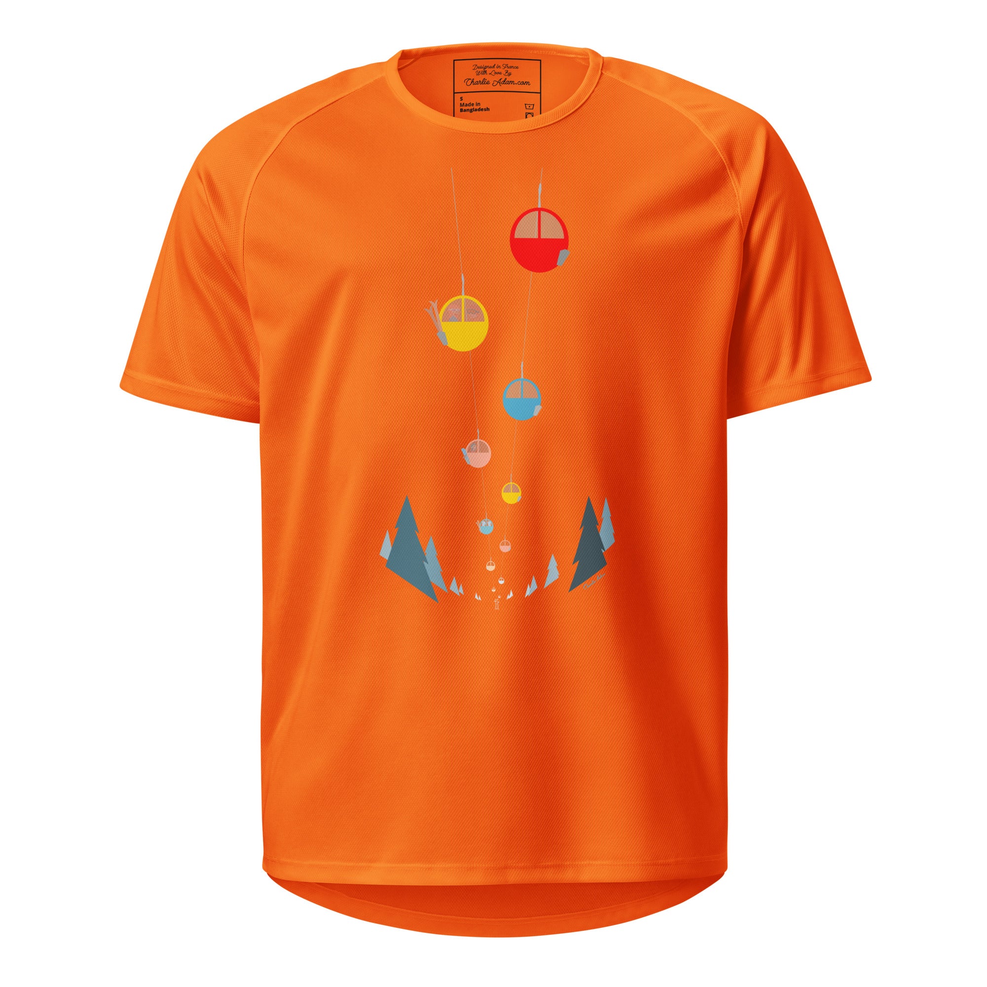 T-shirts de sport respirant Gondolas in the mist