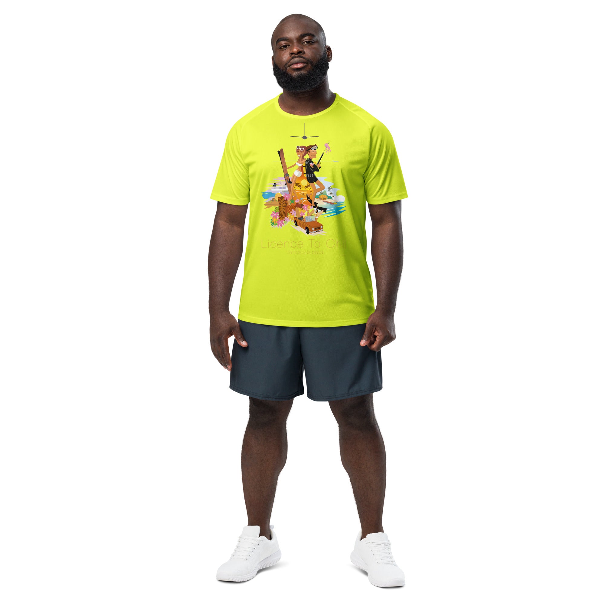 Unisex sports jersey License to Chill Vamos a la Playa