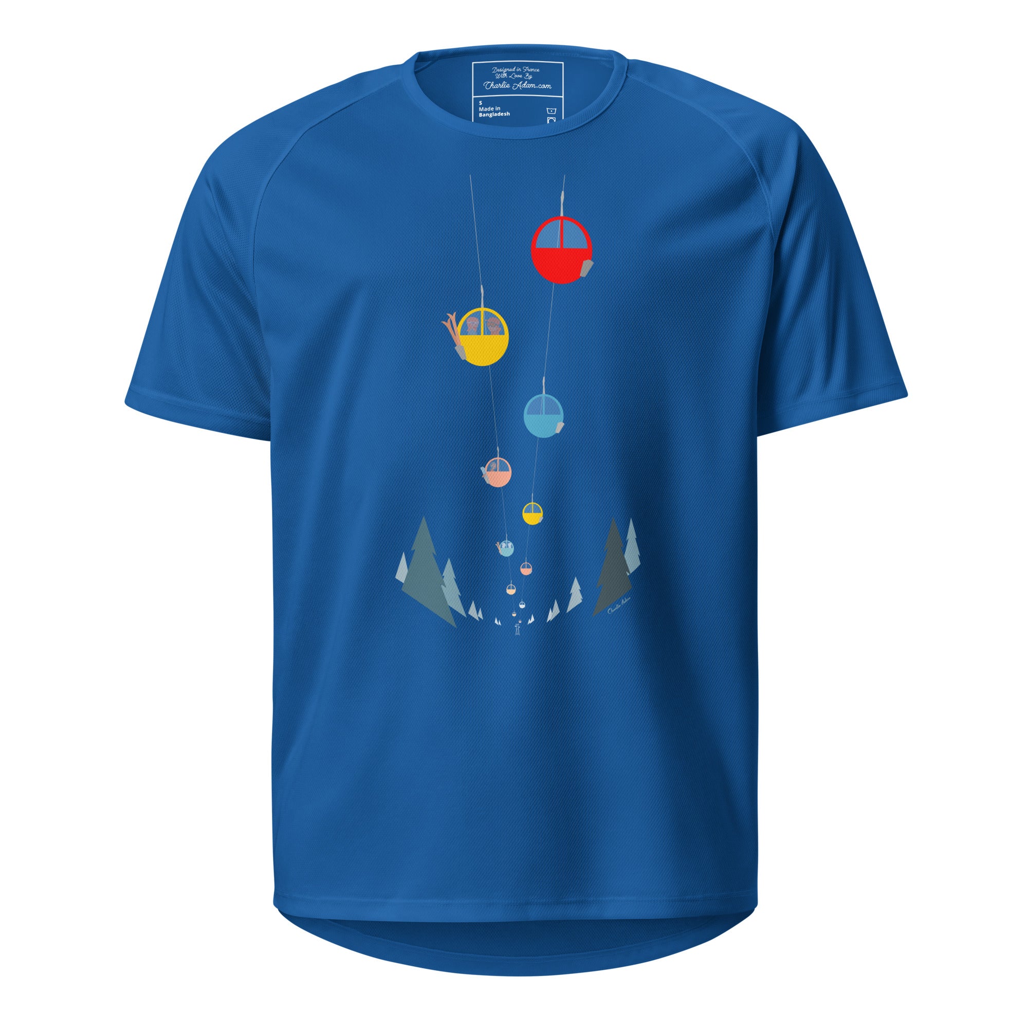 T-shirts de sport respirant Gondolas in the mist