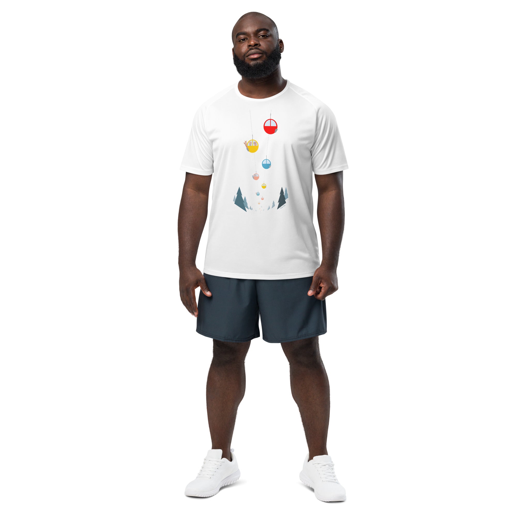 T-shirts de sport respirant Gondolas in the mist