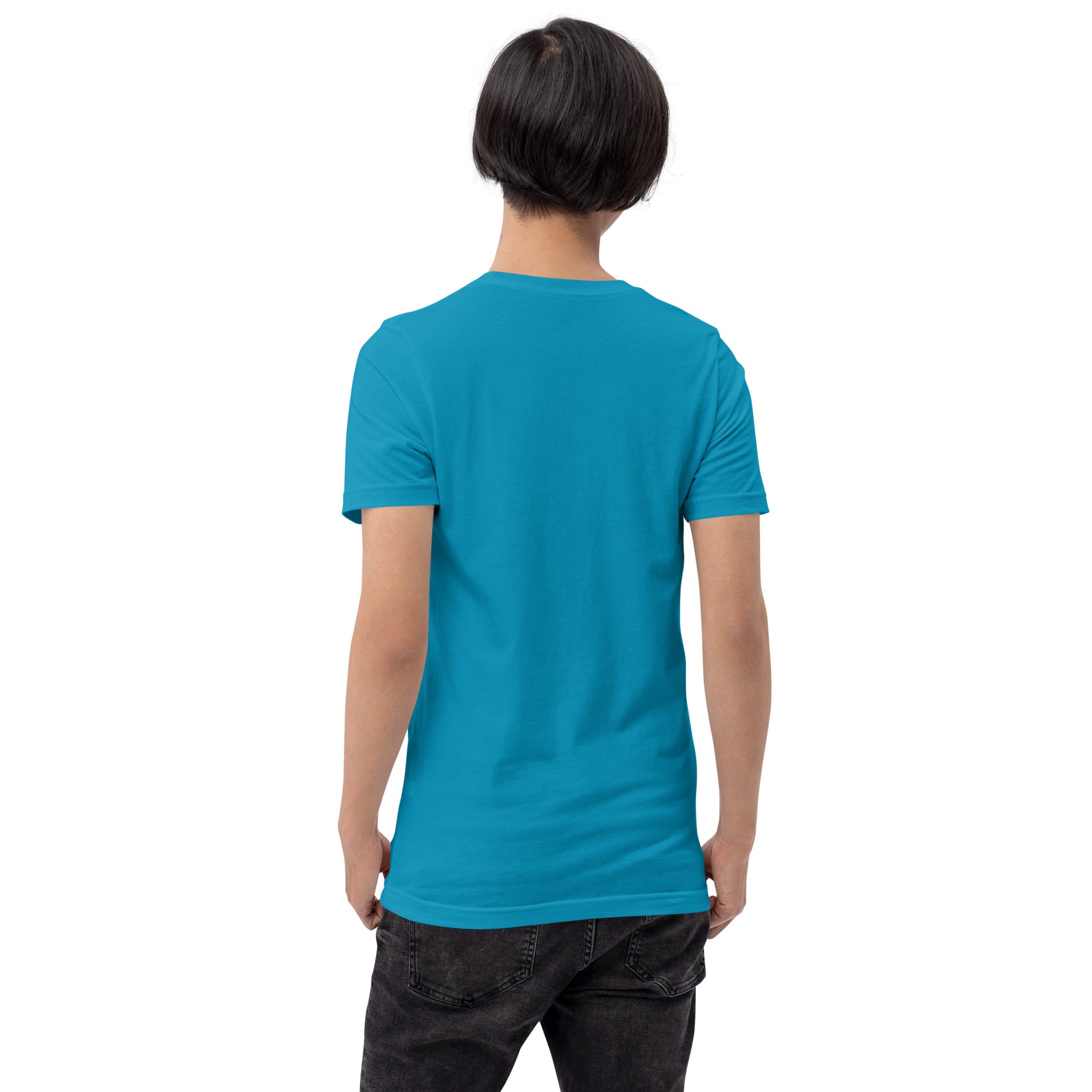 T-shirt en coton unisexe Gondolas in the mist sur couleurs vives