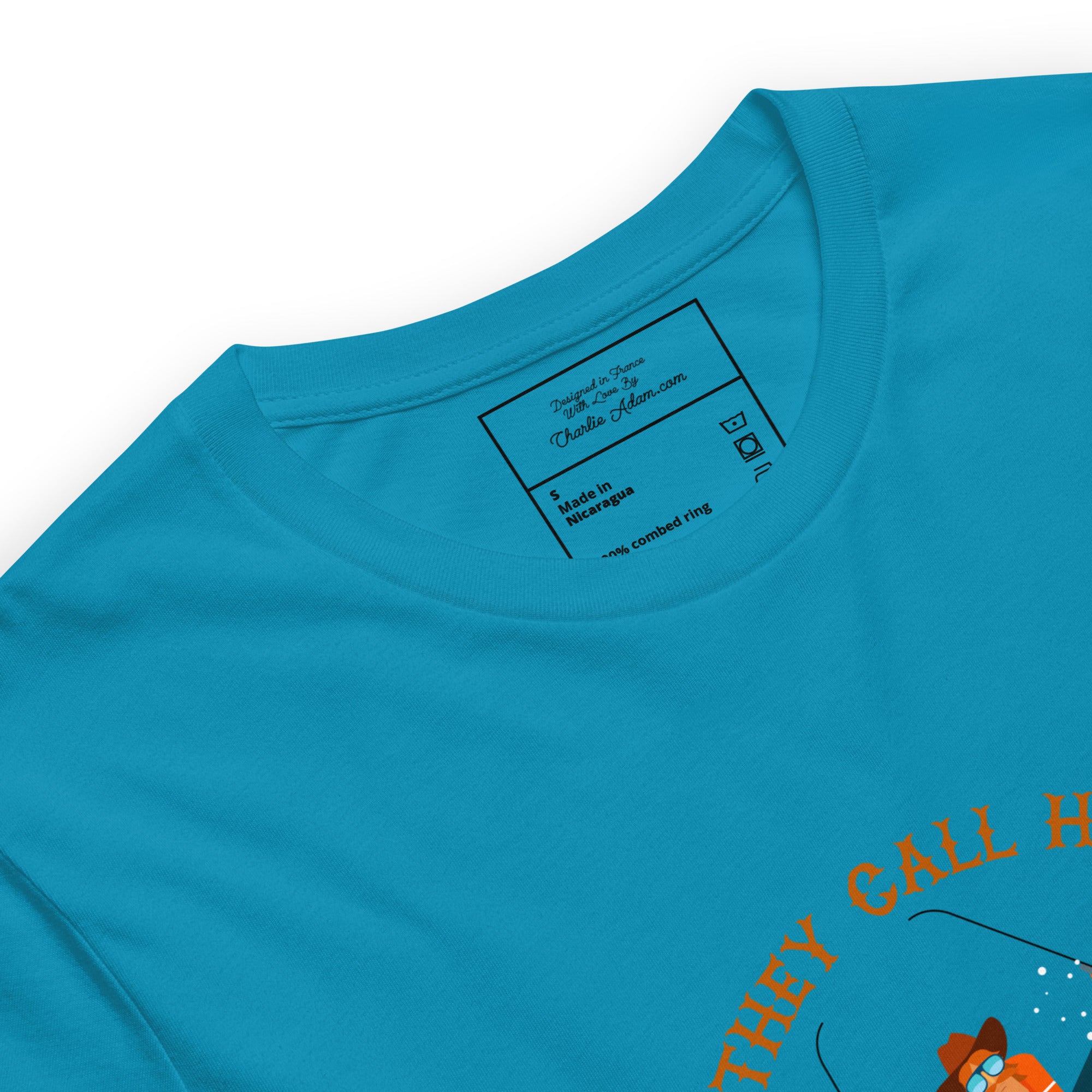 T-shirt en coton unisexe Hot Dogger sur couleurs vives