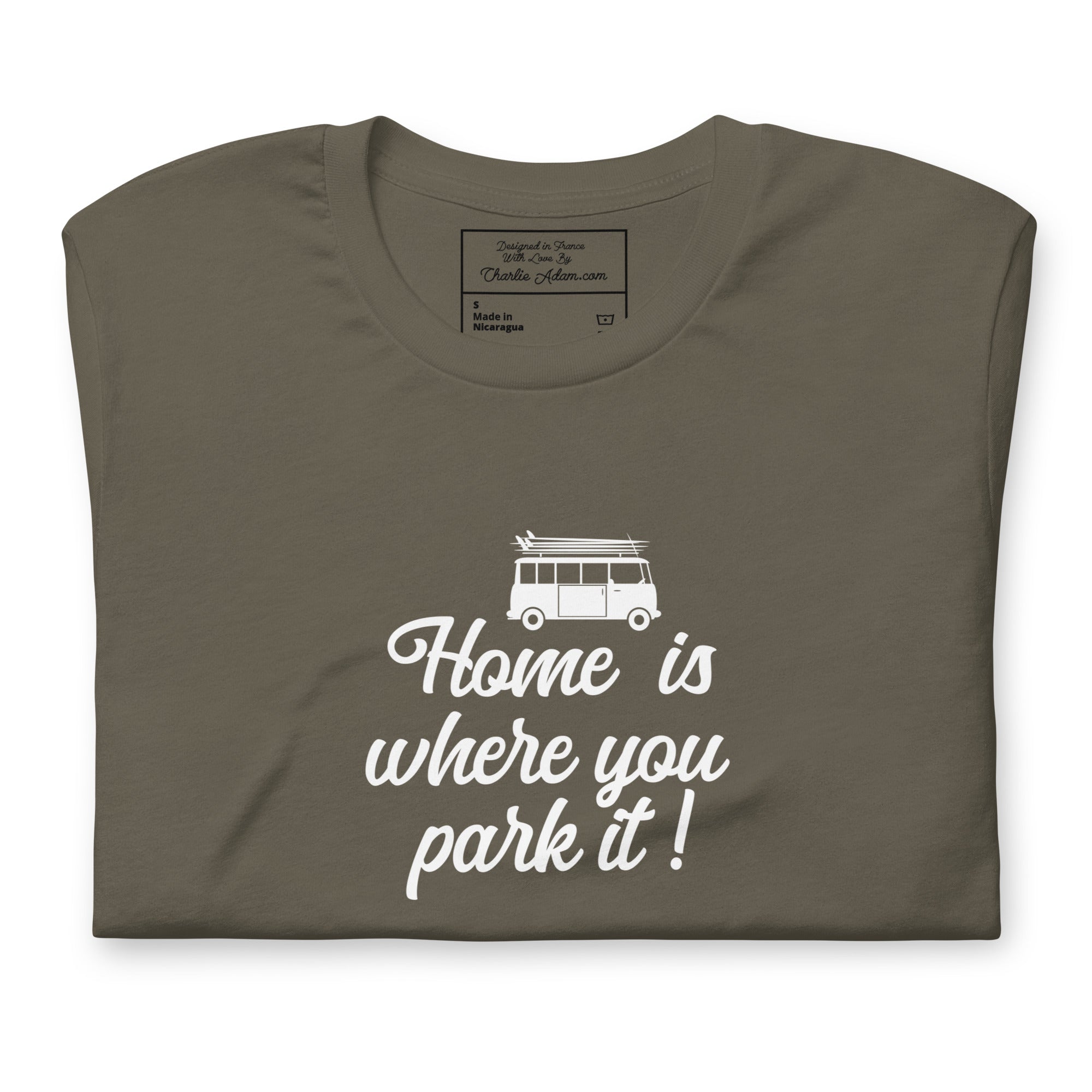 Unisex cotton t-shirt White Surf Combi on greens