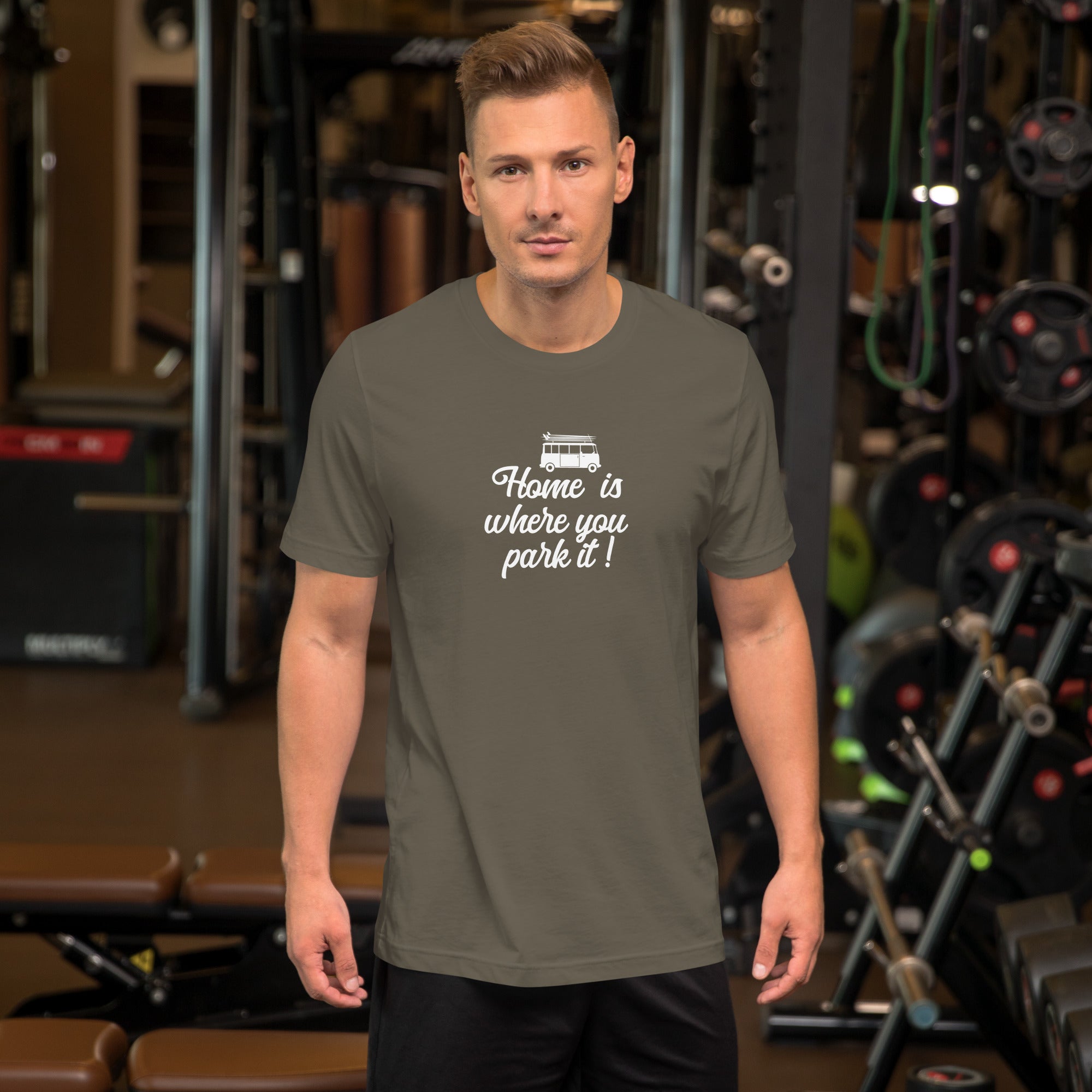 Unisex cotton t-shirt White Surf Combi on greens
