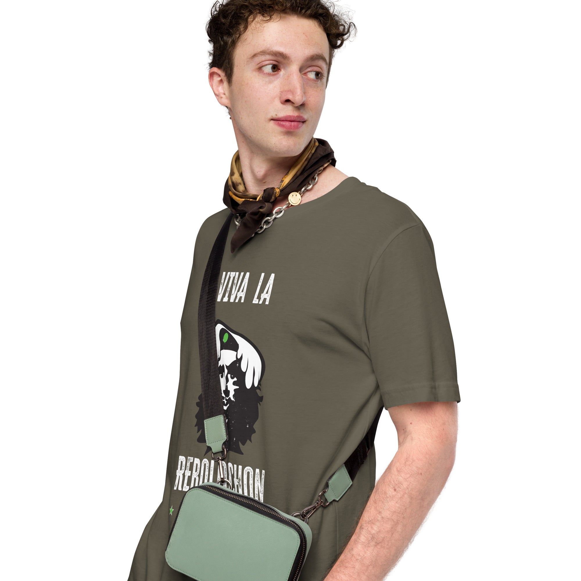 T-shirt en coton unisexe Viva la Rebolochon sur couleurs foncées