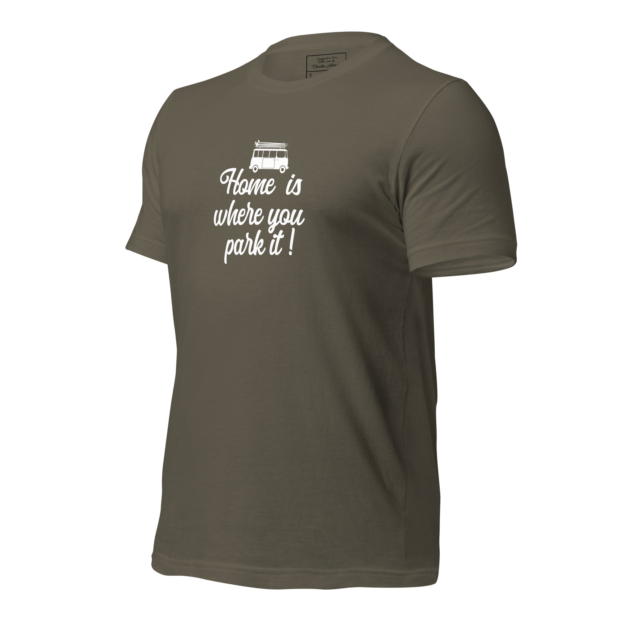 Unisex cotton t-shirt White Surf Combi on greens